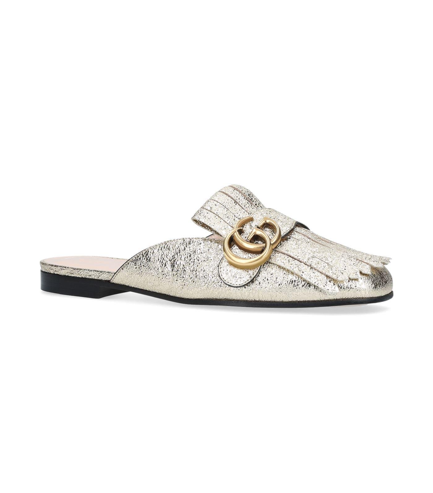 Gucci Marmont Slides in Metallic | Lyst