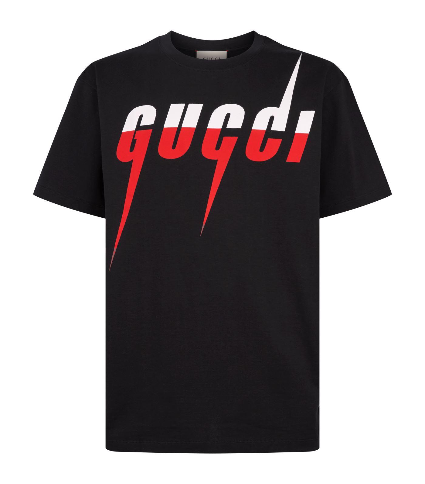 Gucci Logo T-shirt in Black for Men - Lyst