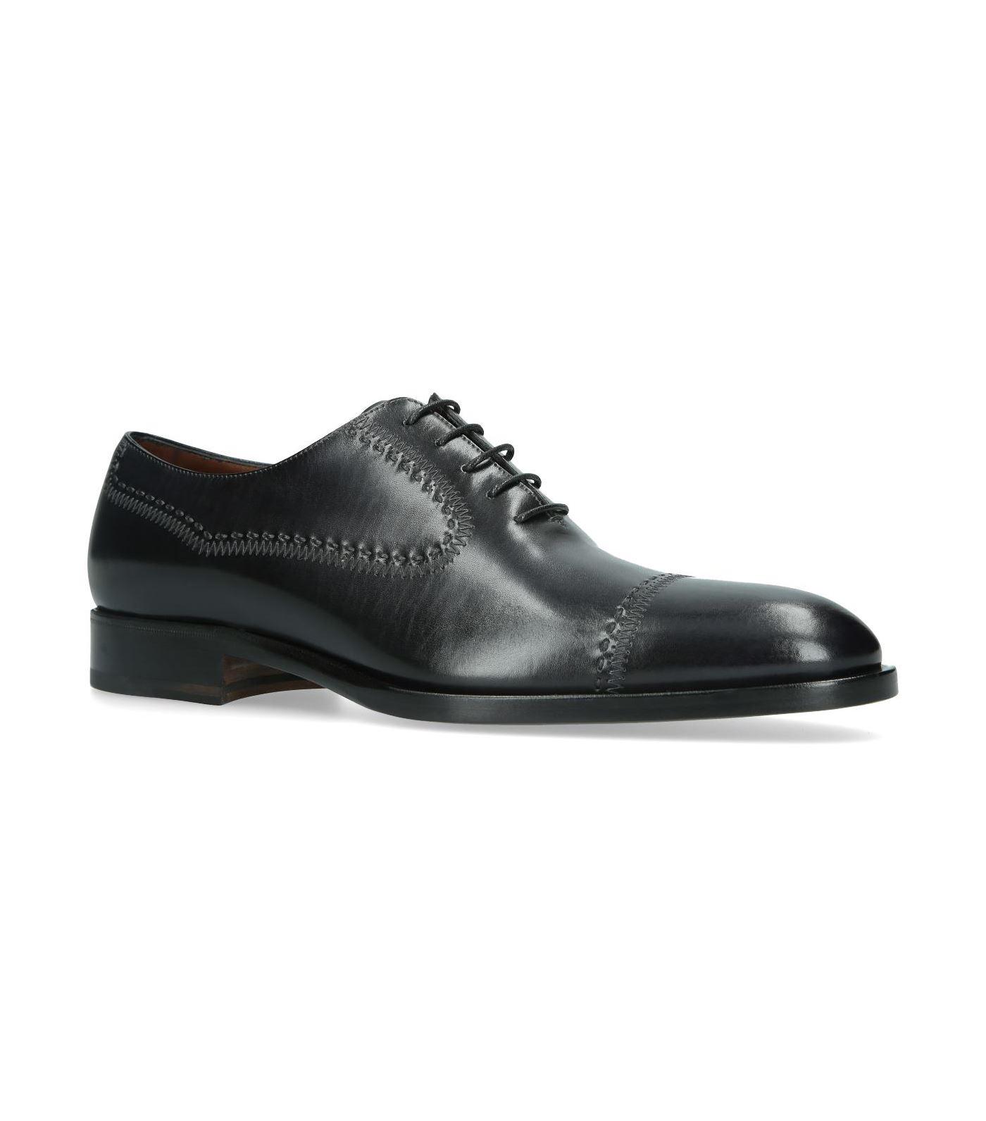 Fratelli Rossetti Stitch Detailoxford Shoes in Black for Men - Lyst
