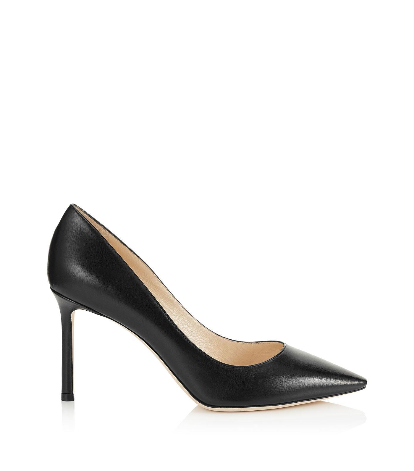 Jimmy Choo Romy 85 Leather Pumps in Black - Save 50% - Lyst
