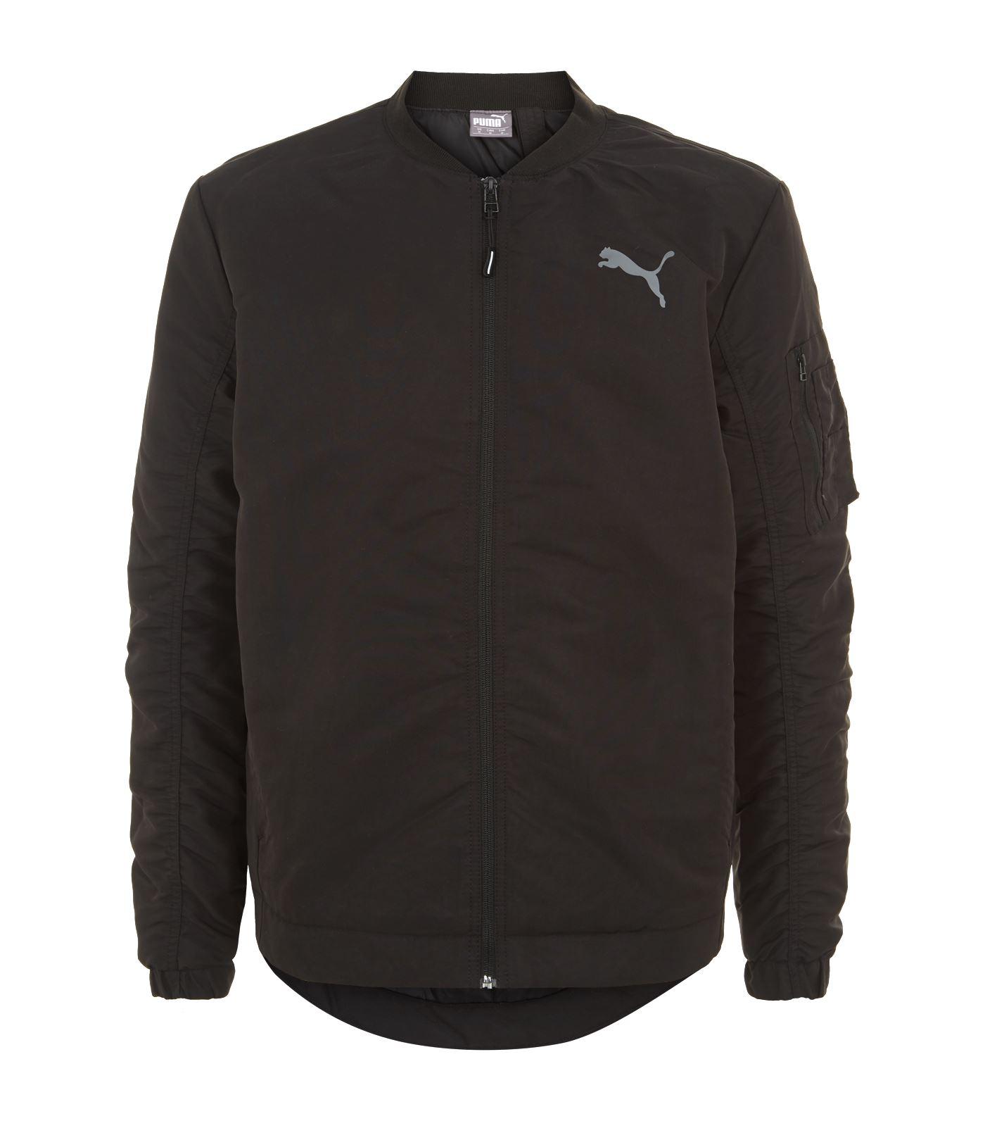 PUMA Style Bomber Jacket in Black for Men - Lyst
