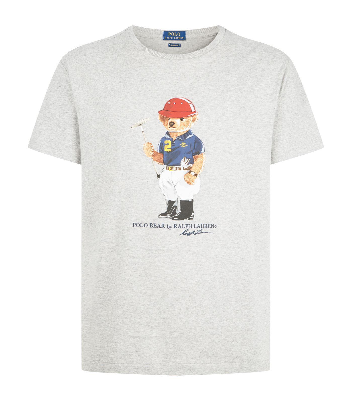 men polo bear t shirt