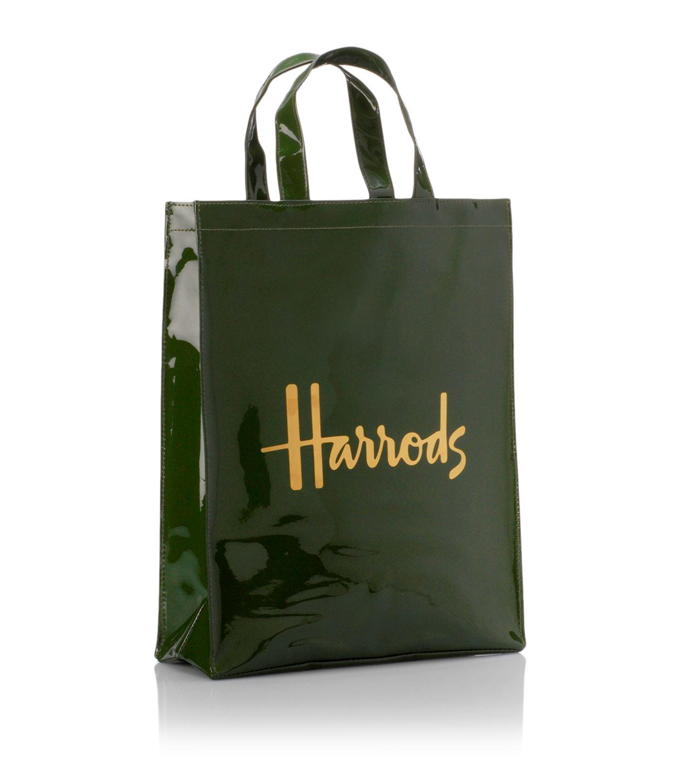 Lyst - Harrods Medium Logo Shopper Bag in Green