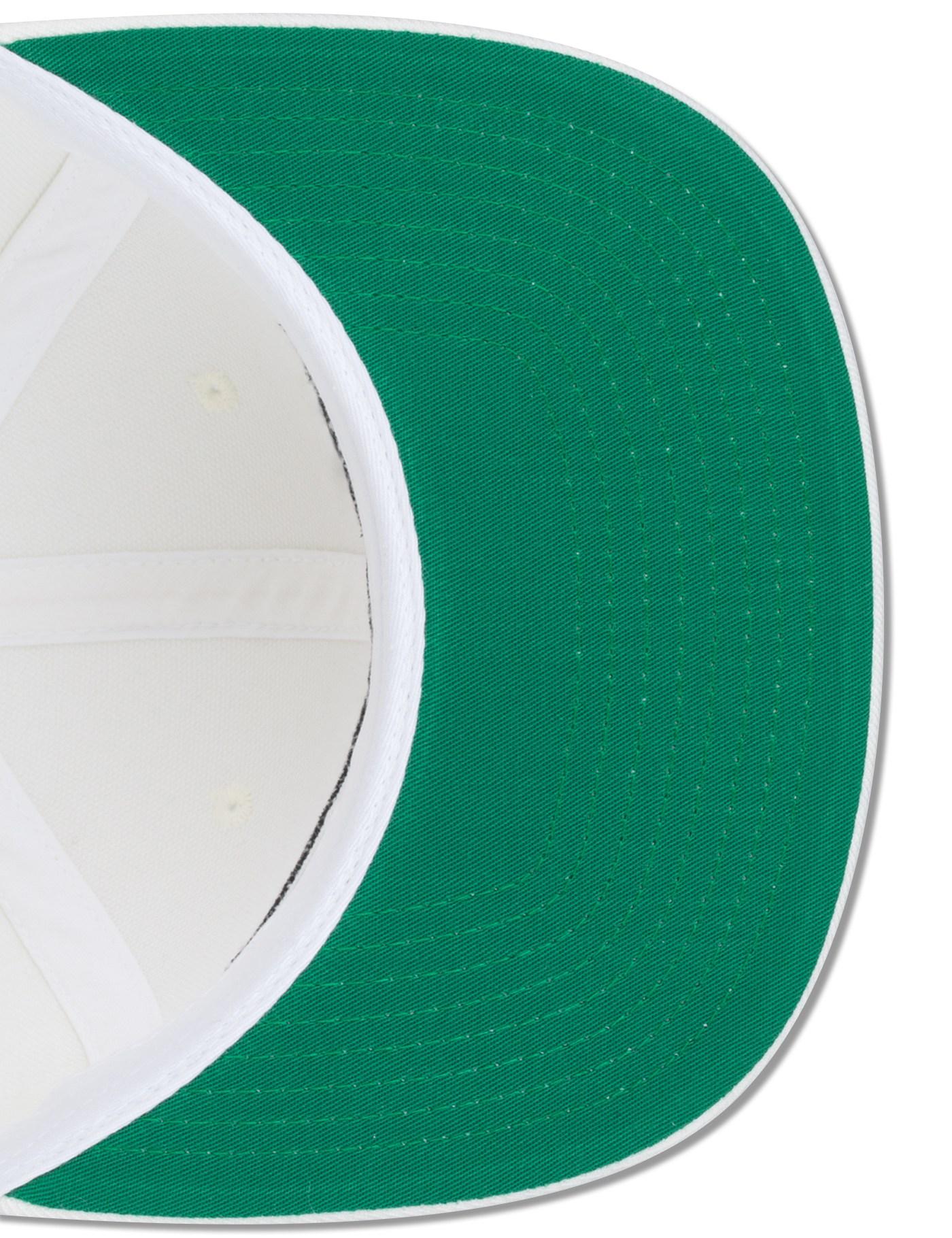 mens white running dog snapback hat