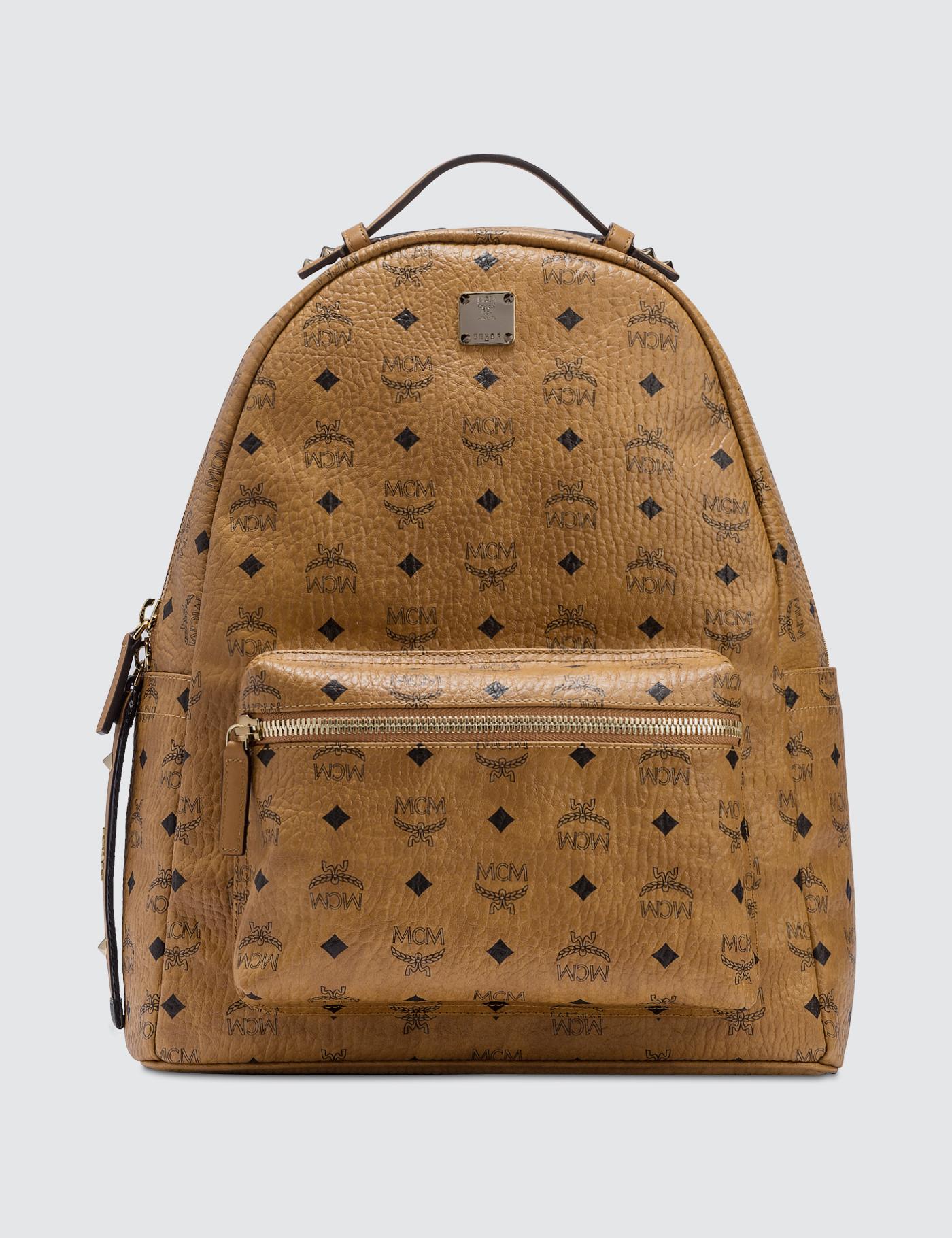 mcm nylon backpack