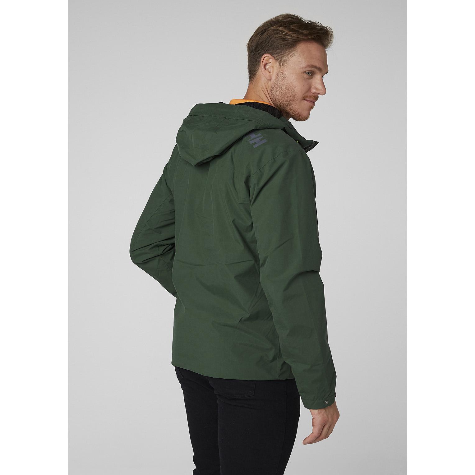 Helly Hansen Cotton Rigging Rain Jacket Green for Men - Lyst