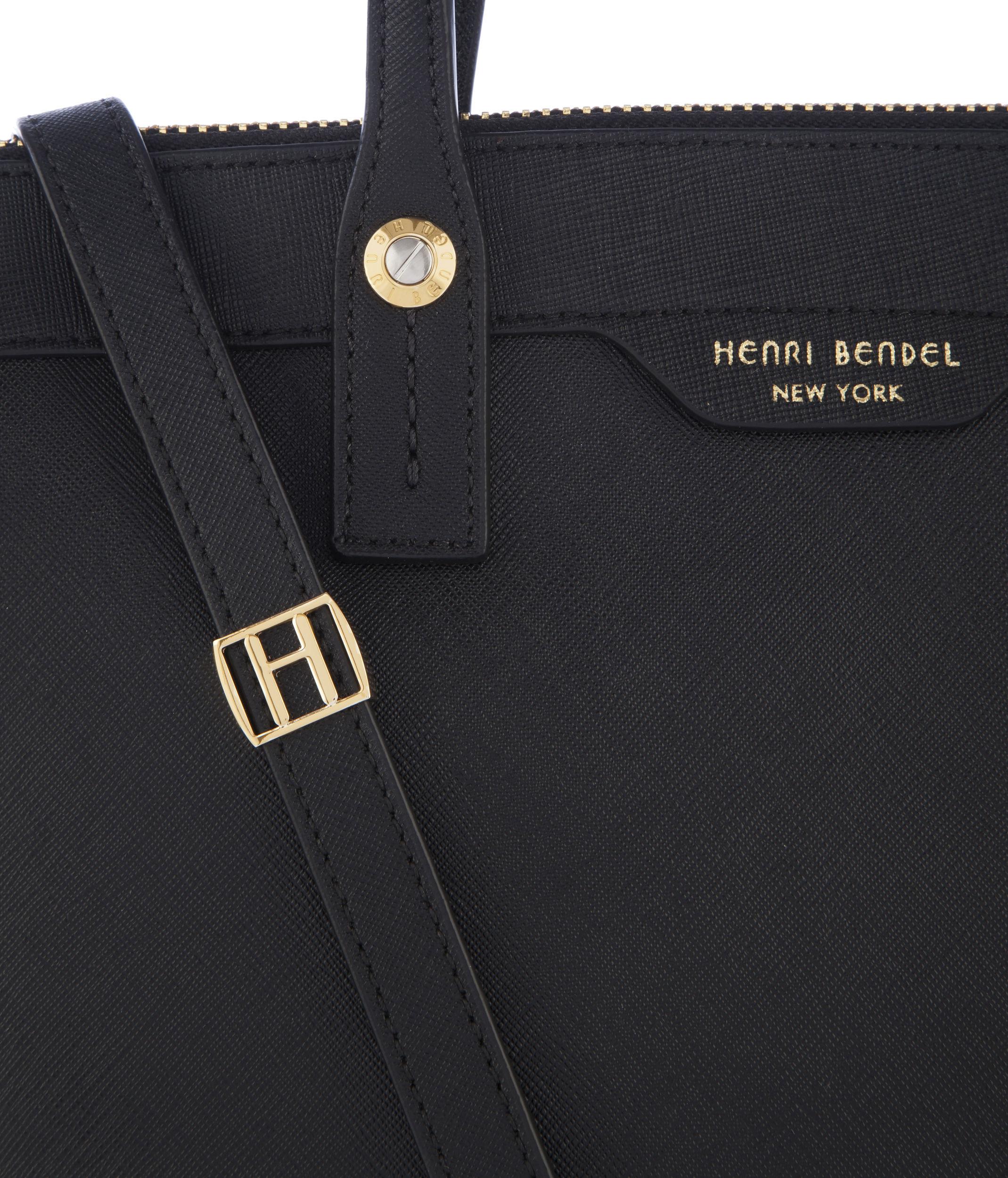 lyst henri bendel u initial bag charm in blue