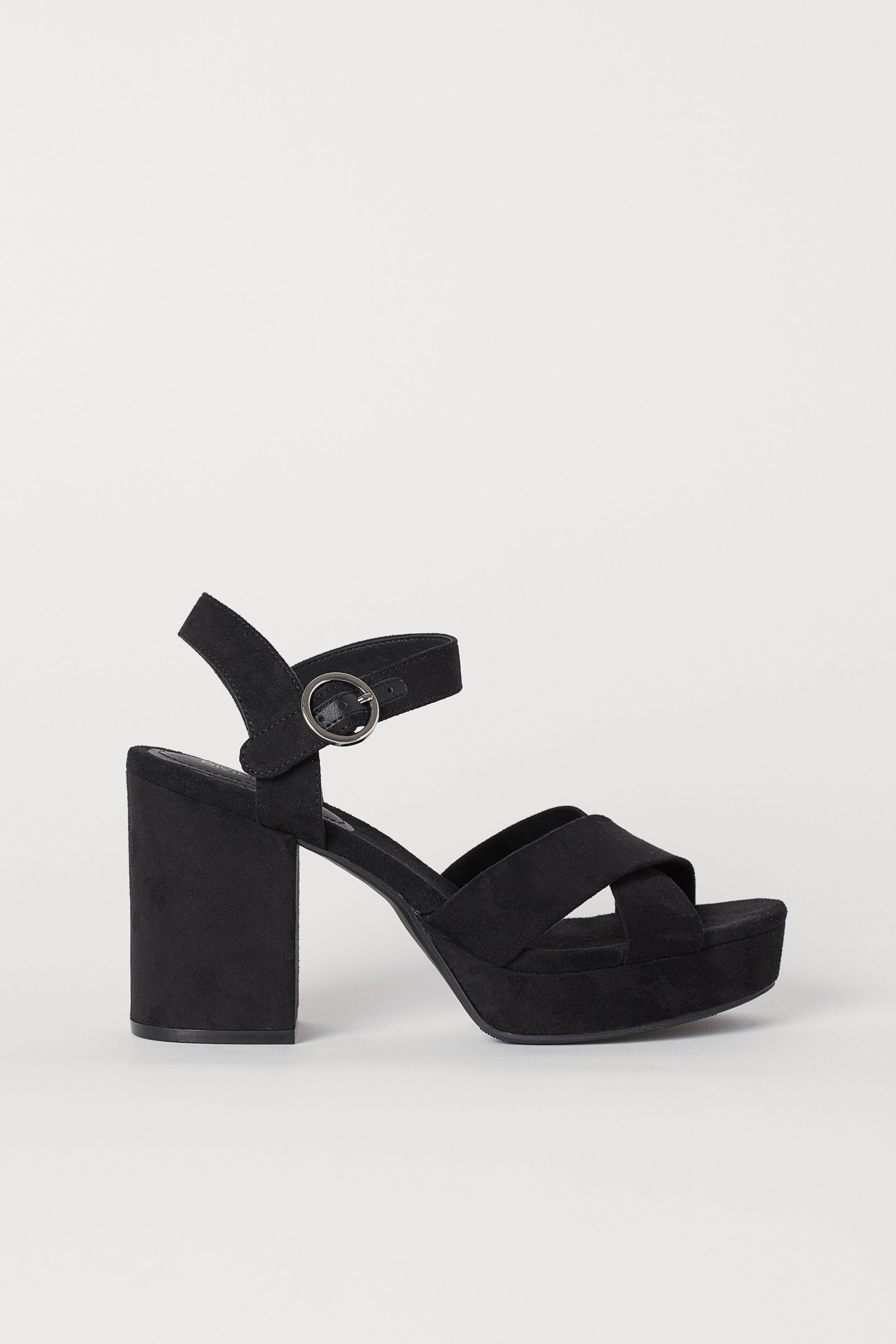 Lyst - H&M Platform Sandals in Black