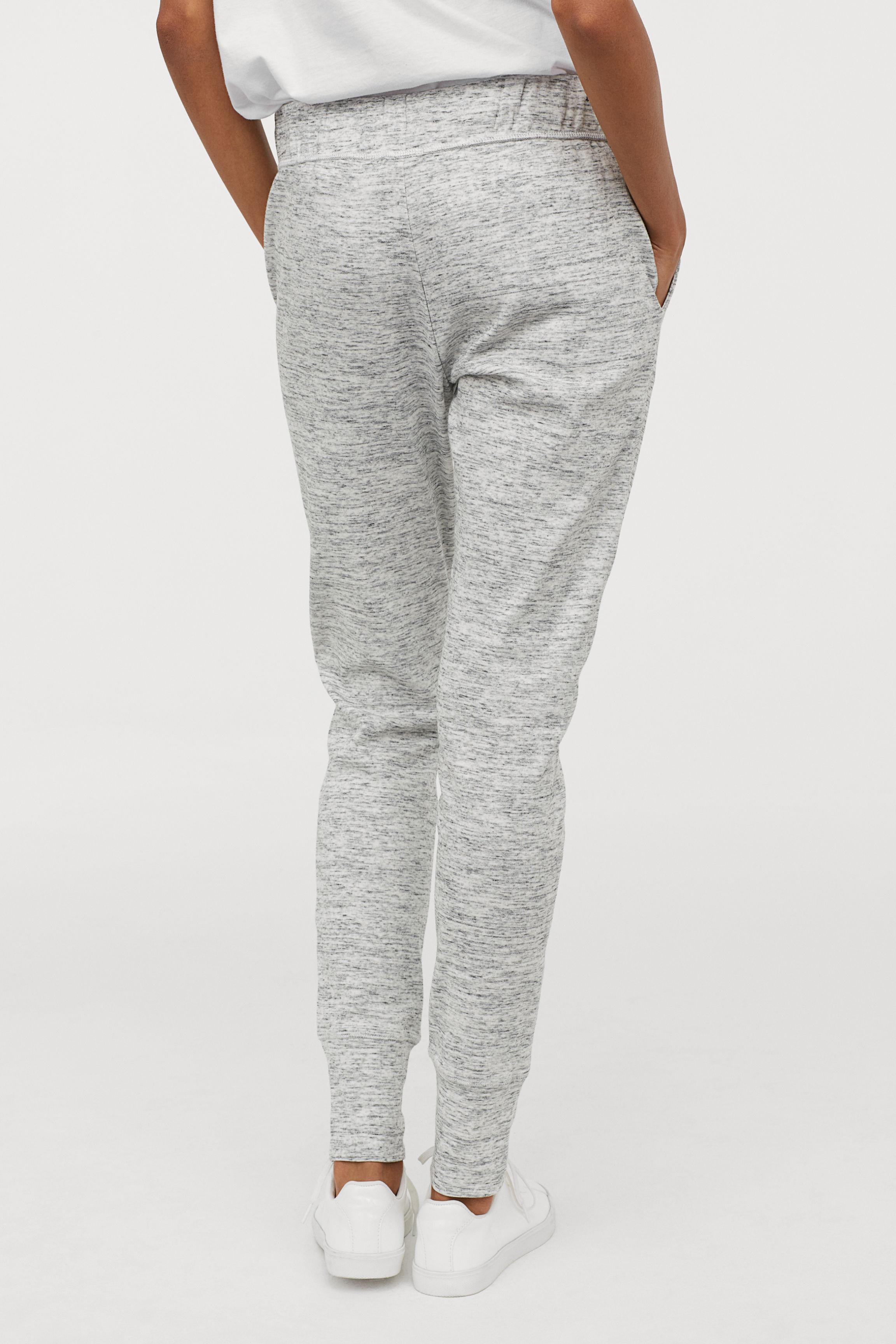 H&M Jersey joggers in Gray - Lyst