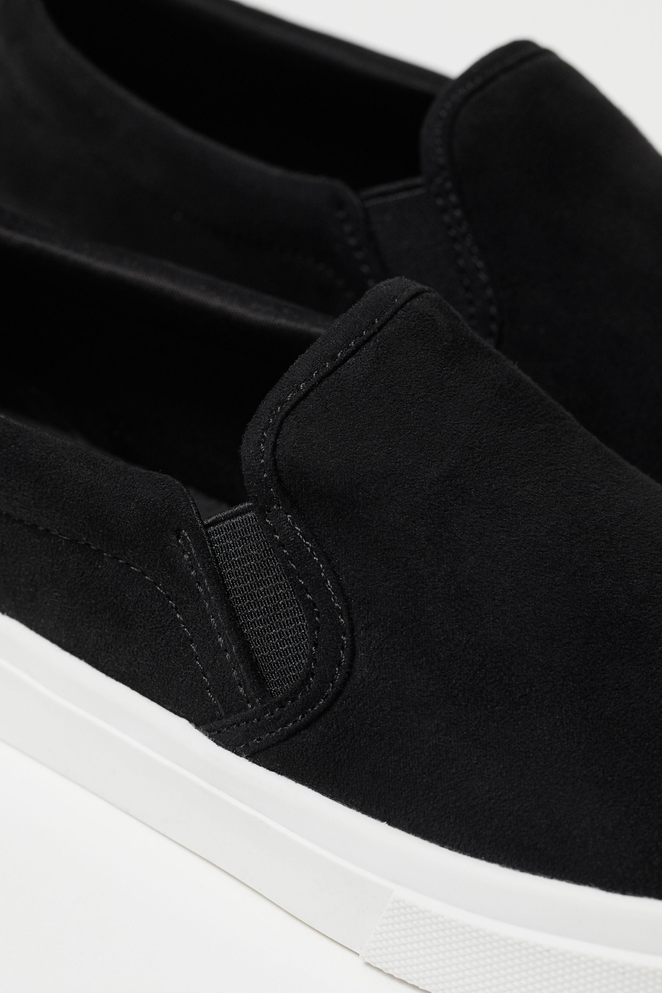 H&amp;M Slipon Trainers in Black Lyst