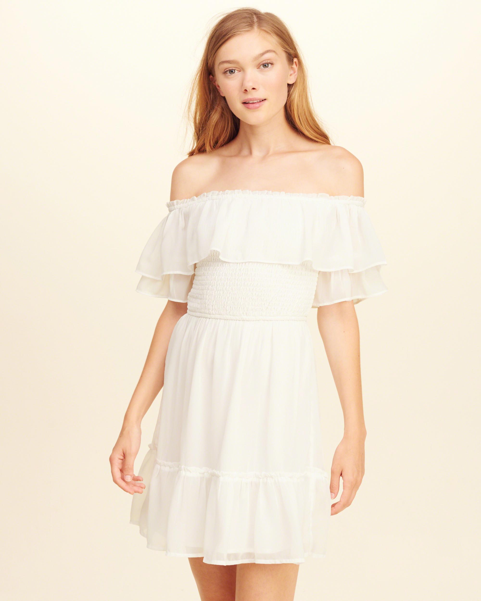 hollister off the shoulder dress