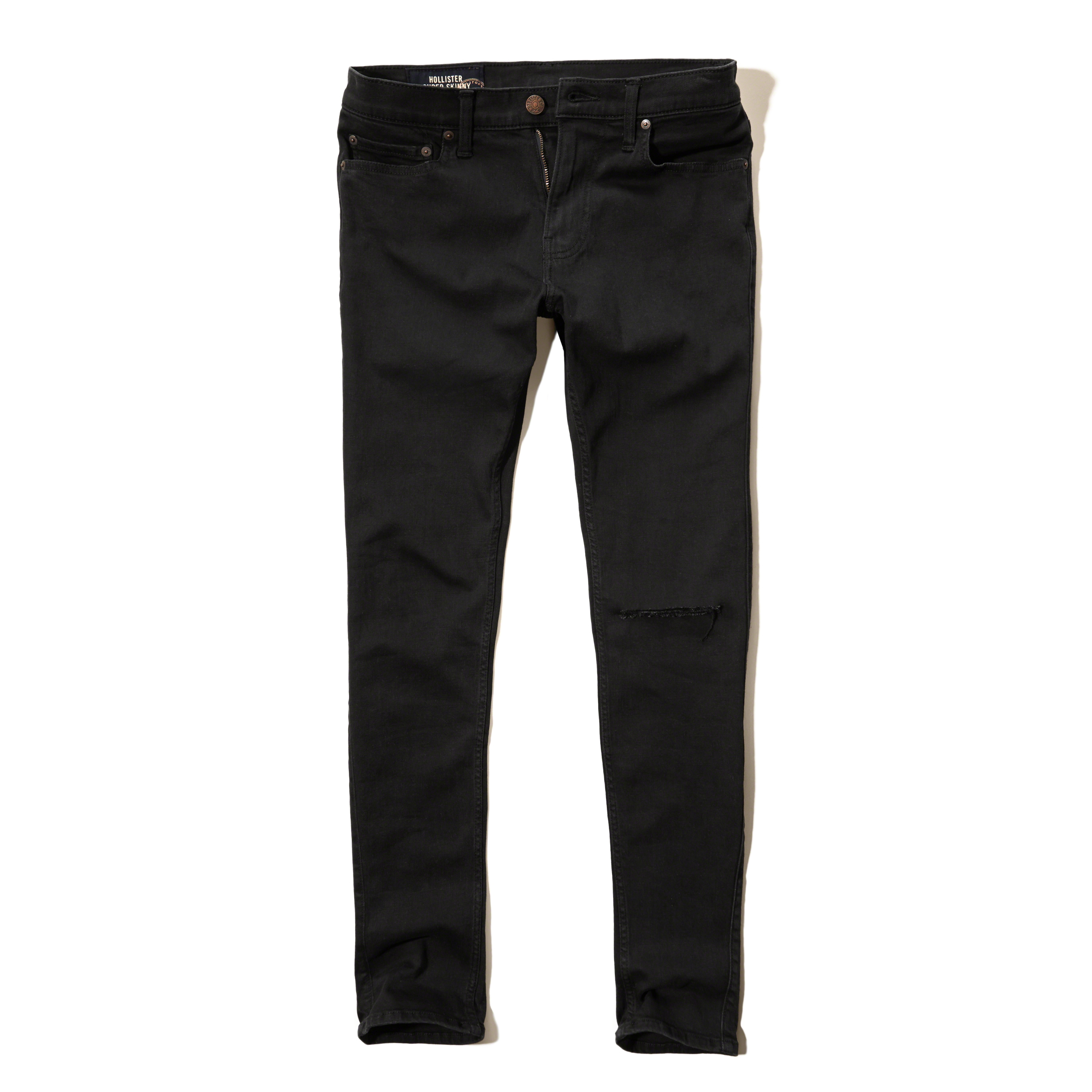 Hollister Super Skinny Jeans in Black for Men | Lyst