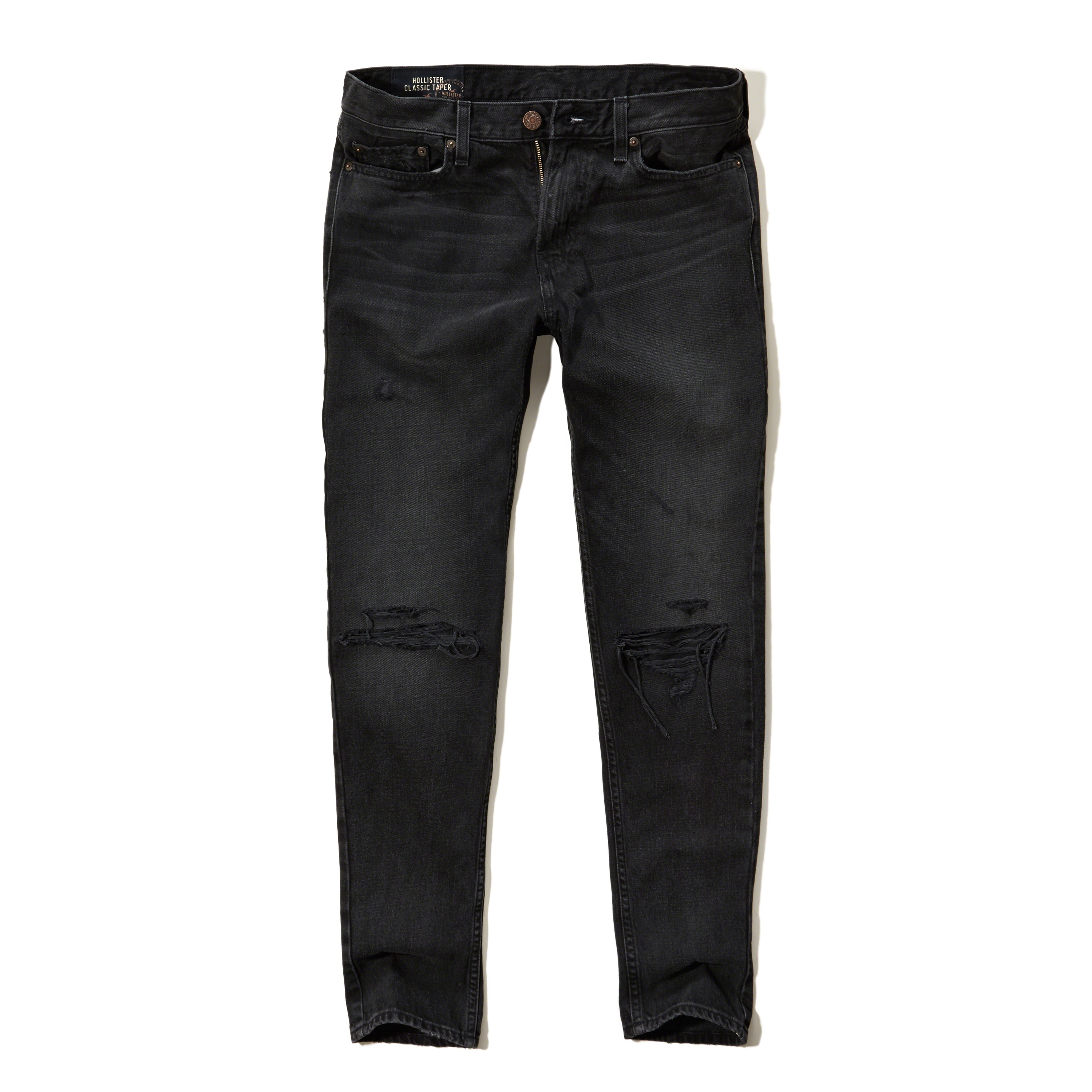 Lyst - Hollister Classic Taper Jeans in Black for Men