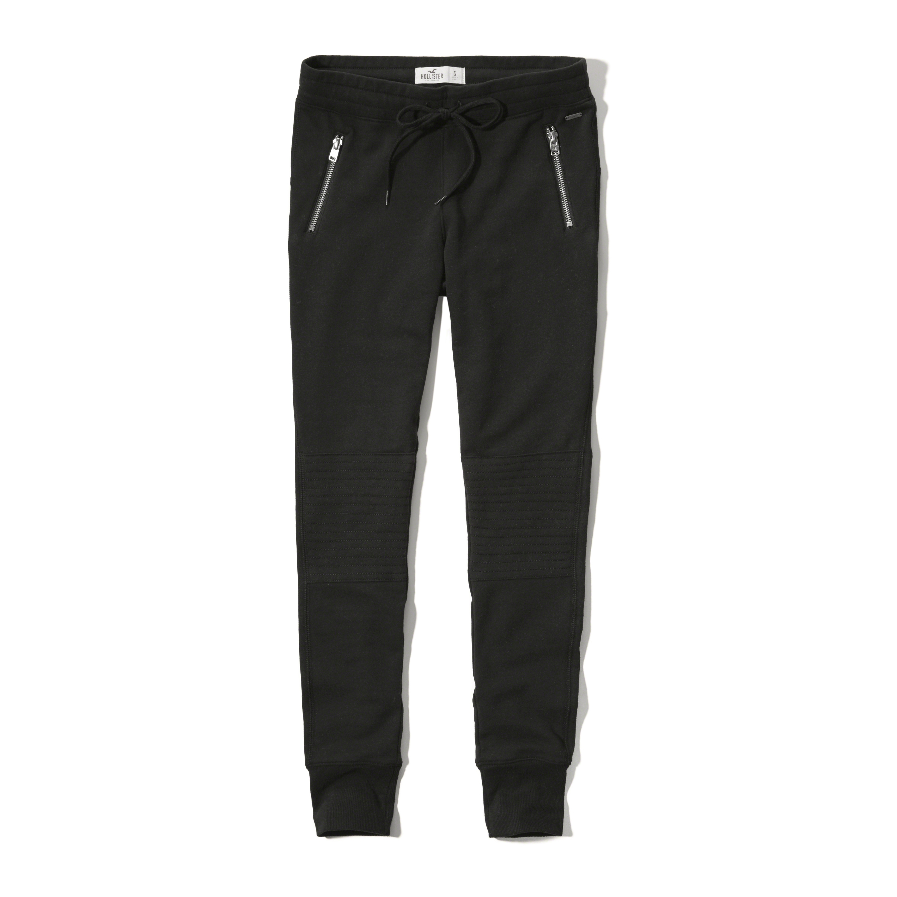 moto fleece jogger pants