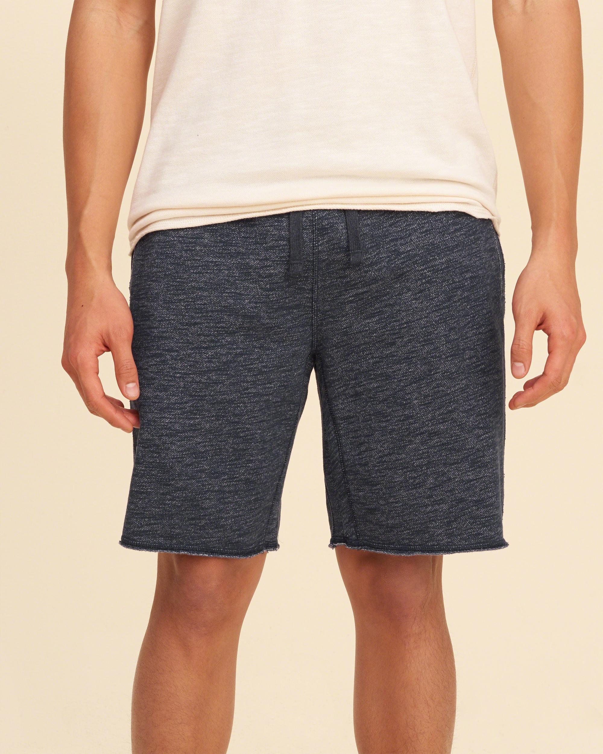 hollister fleece jogger shorts