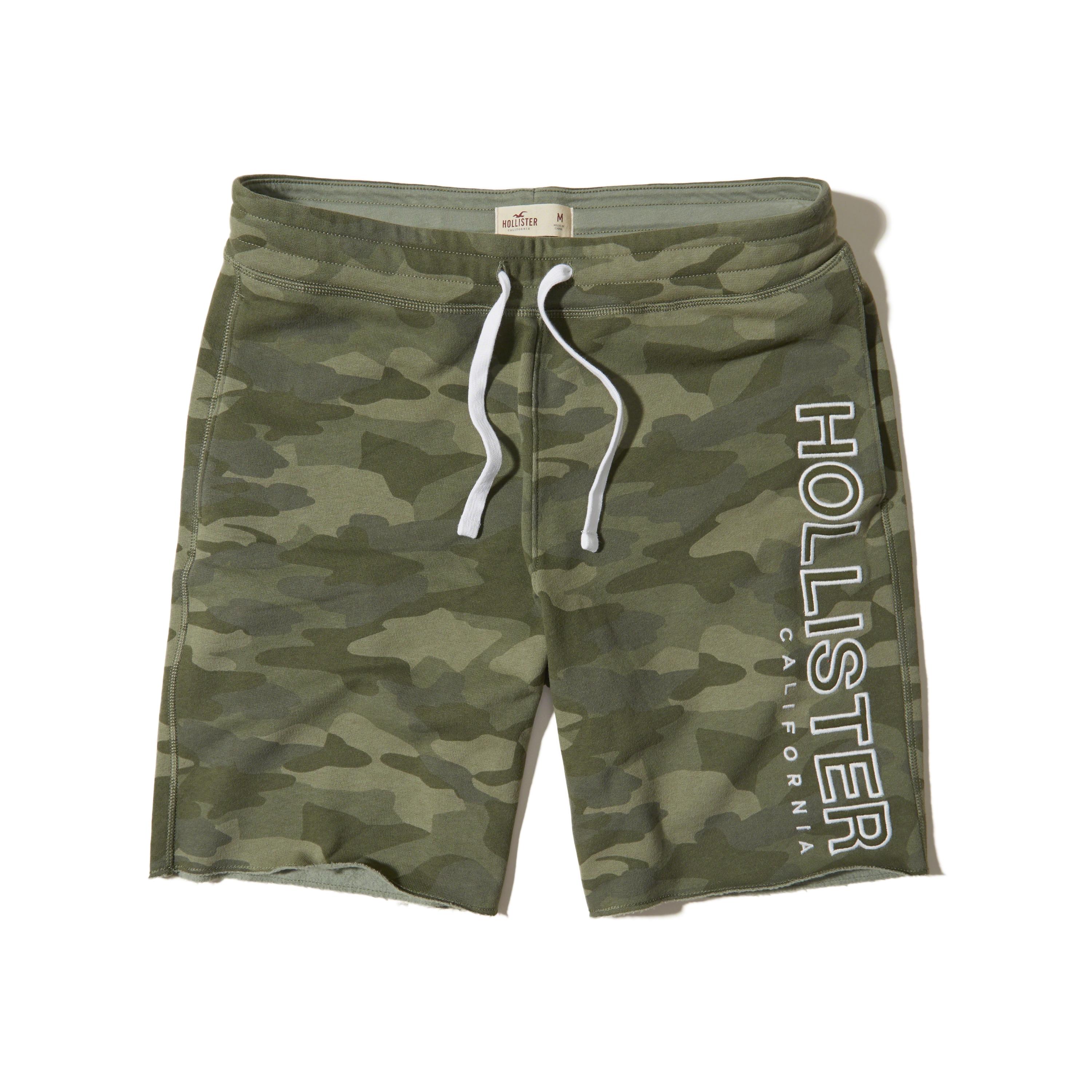 Lyst Hollister Classic Fit Fleece Shorts in Green for Men
