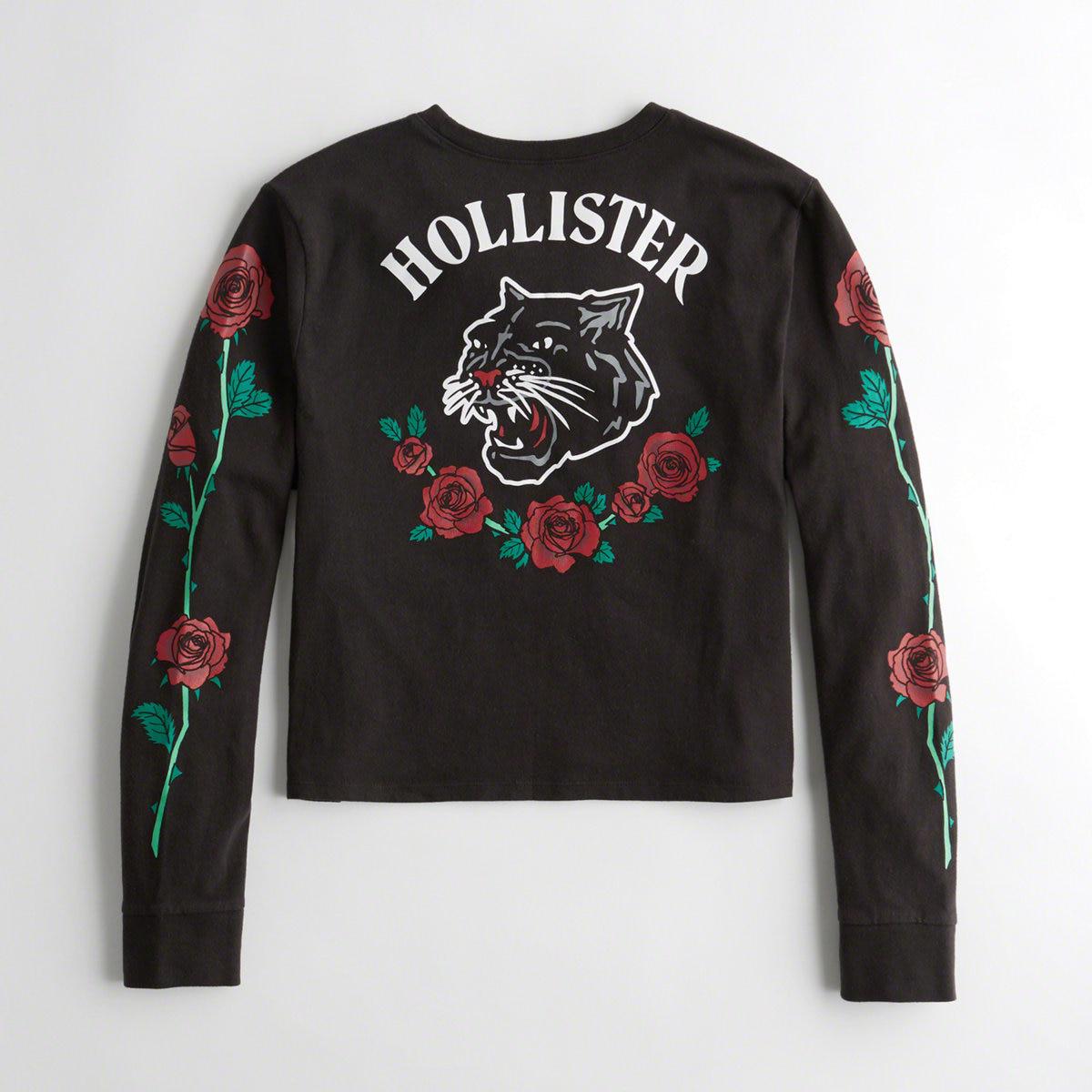 hollister rose sweatshirt