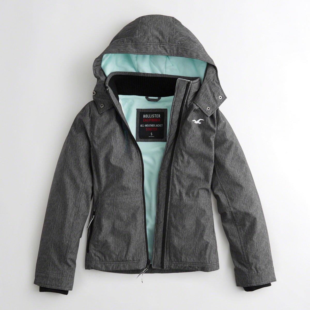 Lyst - Hollister All-weather Fleece Lined Jacket in Gray