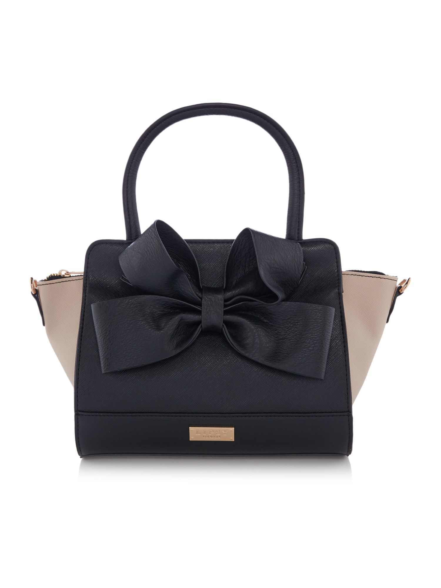 Lyst Lipsy Black Bow Tote Bag In Gallery