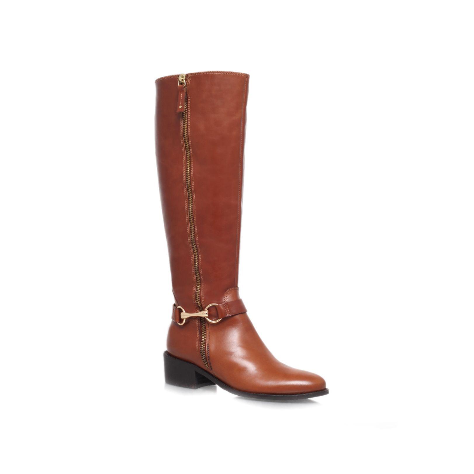 Carvela kurt geiger Waffle Leather Boot in Brown | Lyst