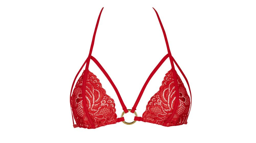 Ann Summers Mai Lace Bikini Top In Red Lyst