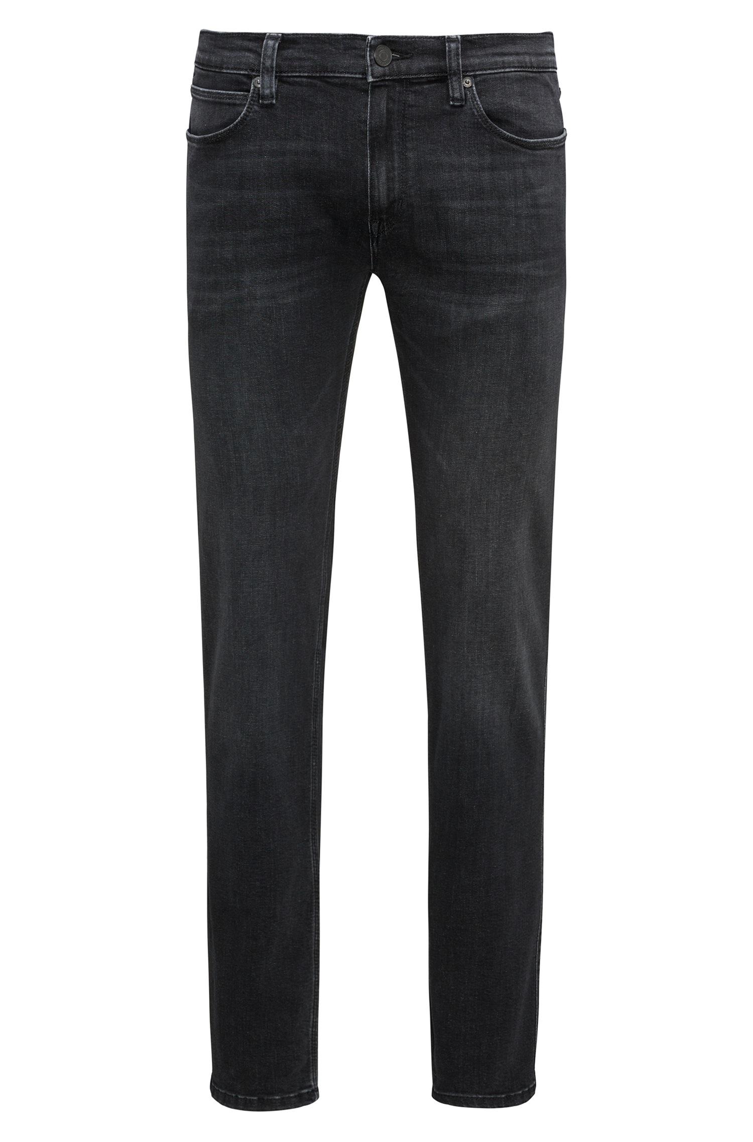 Hugo Slim-fit Low-rise Jeans In Stretch Denim in Grey for Men | Lyst