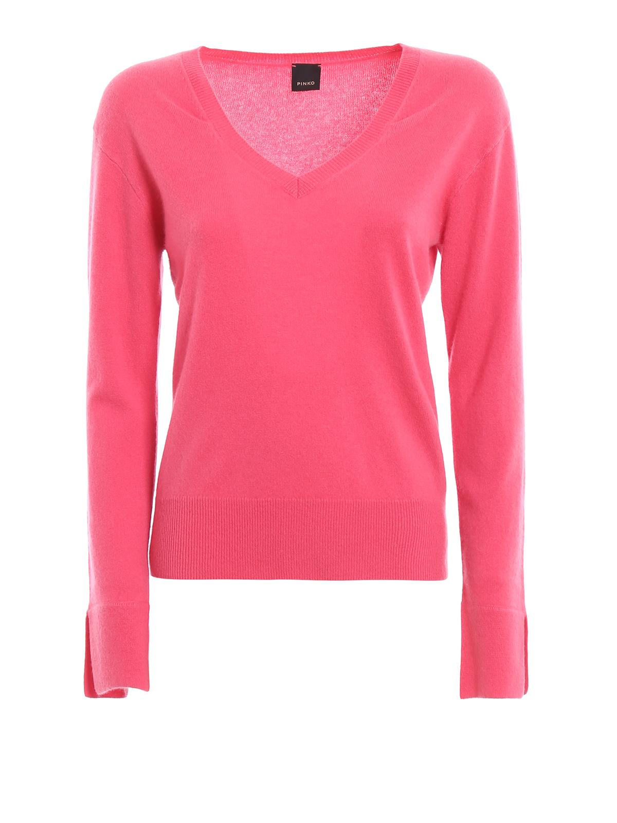 Pinko Spesso Fuchsia Cashmere Sweater in Pink - Lyst