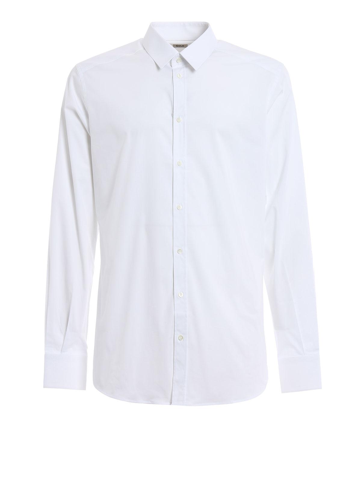 Dolce & Gabbana Stretch Poplin Cotton Shirt in White for Men - Lyst