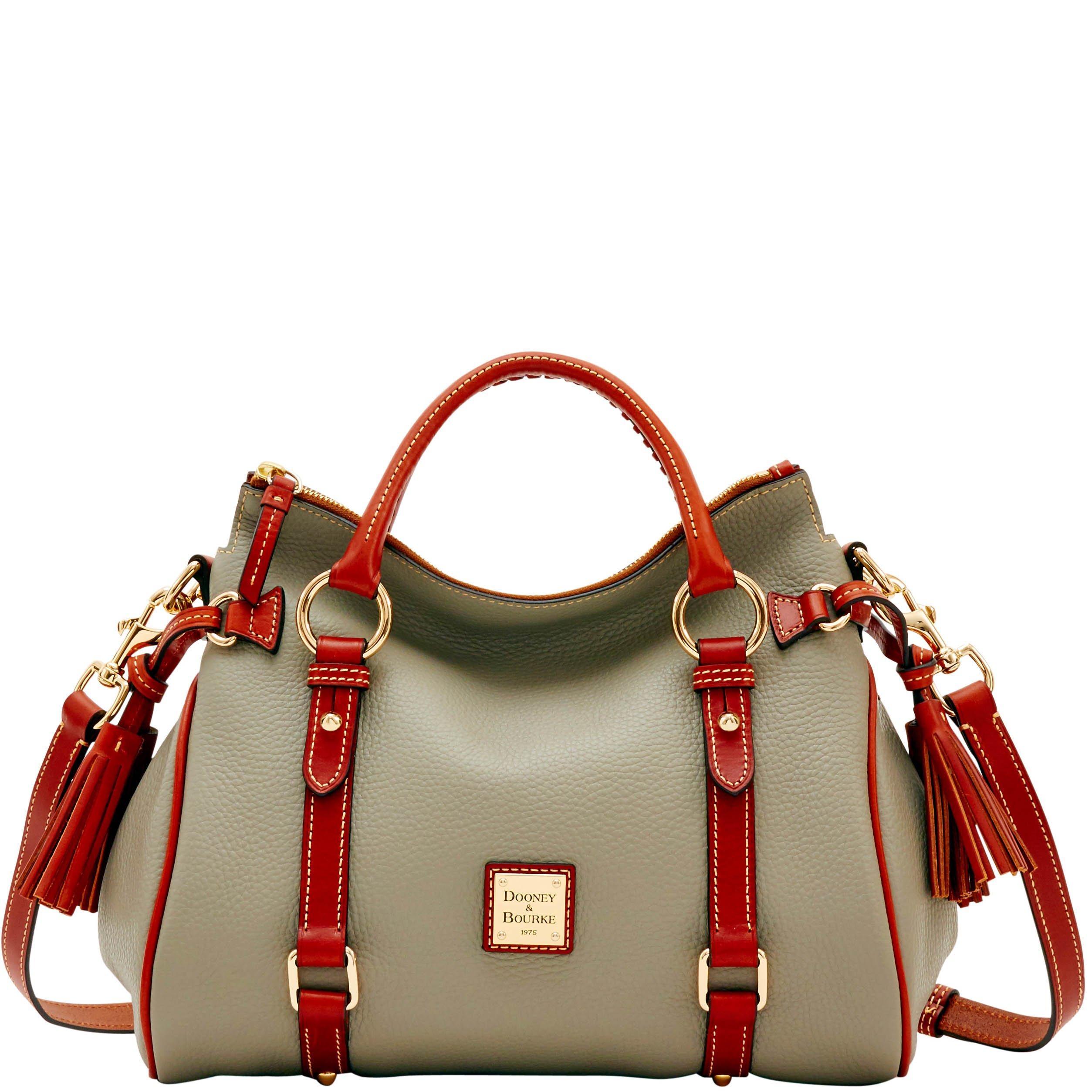 dooney and bourke pebble leather satchel