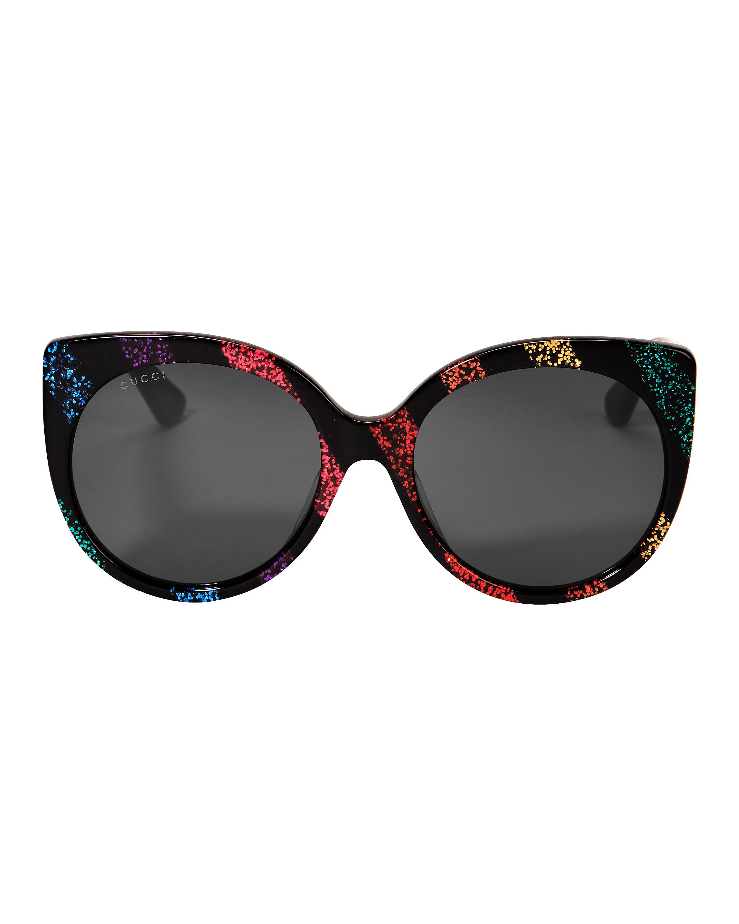 Lyst Gucci Rainbow Glitter Cat Eye Sunglasses