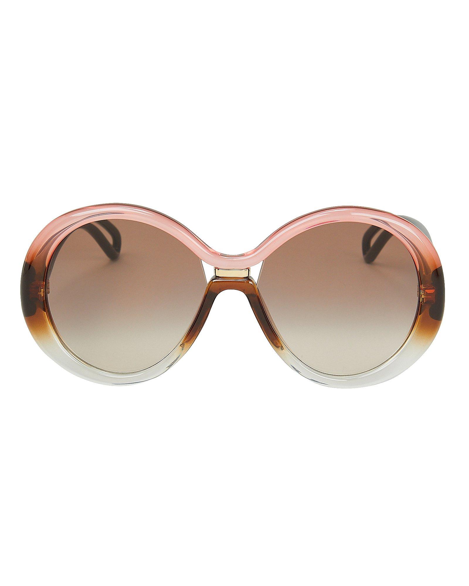 Givenchy 7105 Oversized Round Sunglasses in Pink - Lyst
