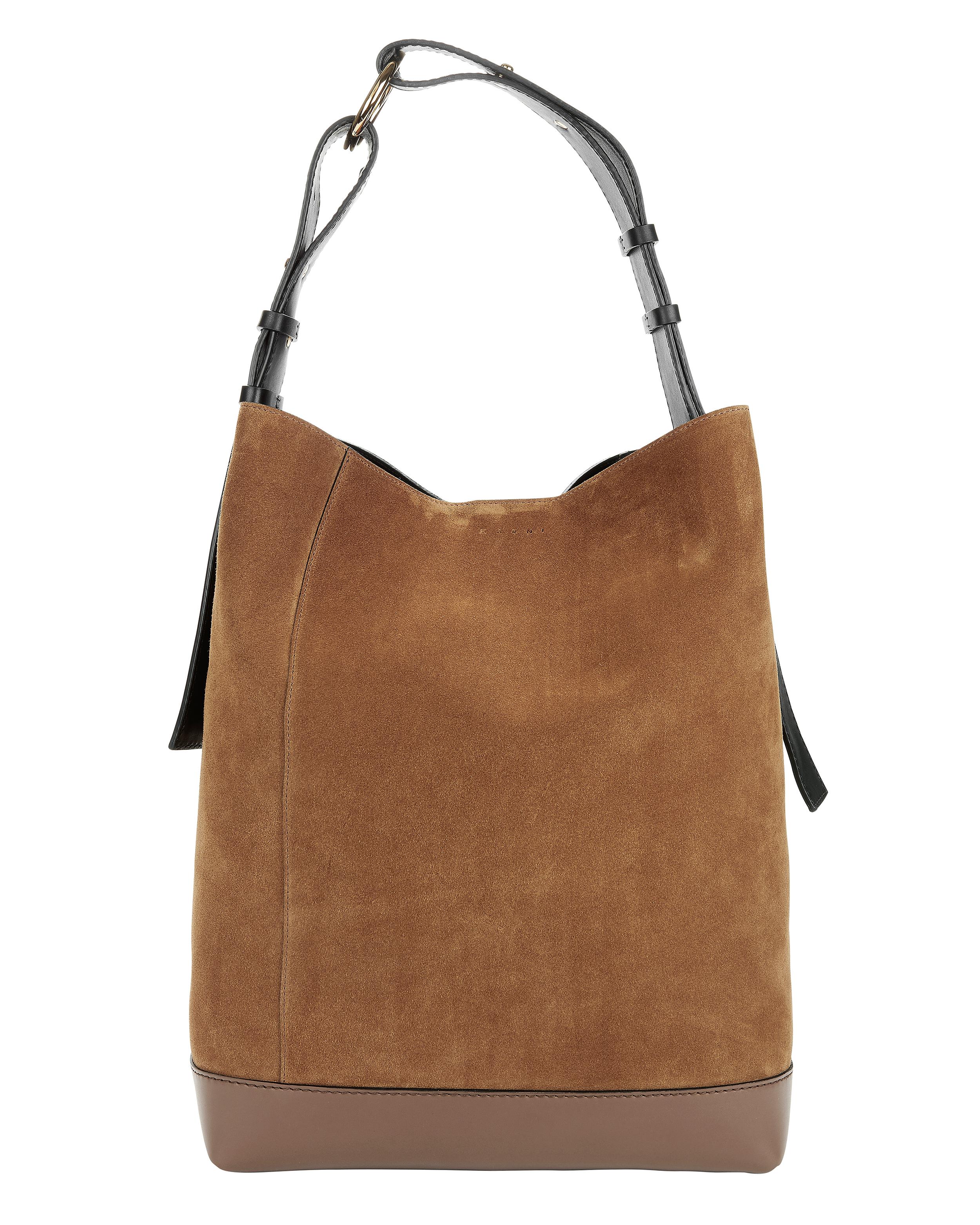 Lyst - Marni Brown Suede Hobo Bag in Brown