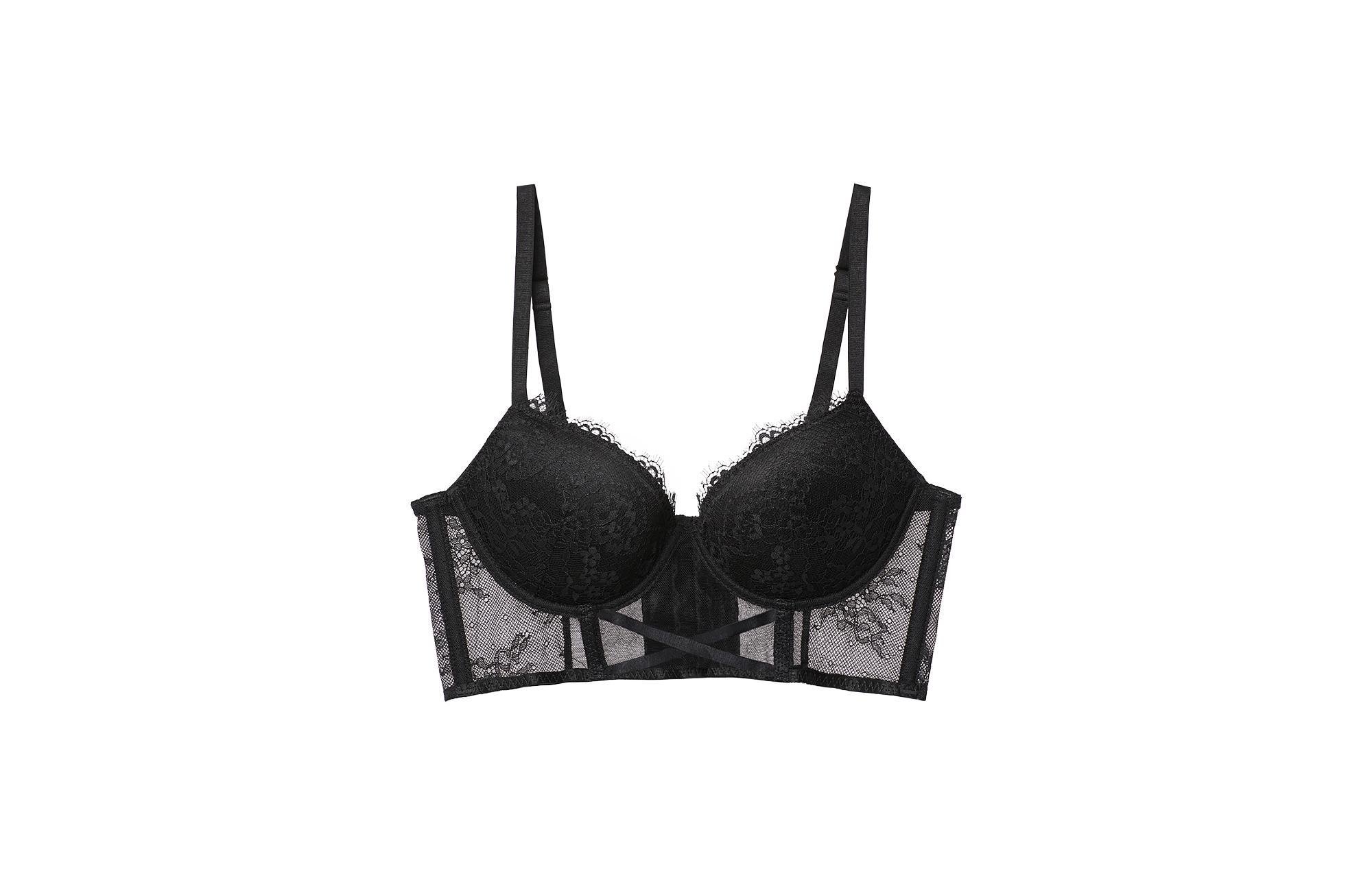 Lyst - Intimissimi Floral Sexy Bellissima Bustier Push-up Bra in Black