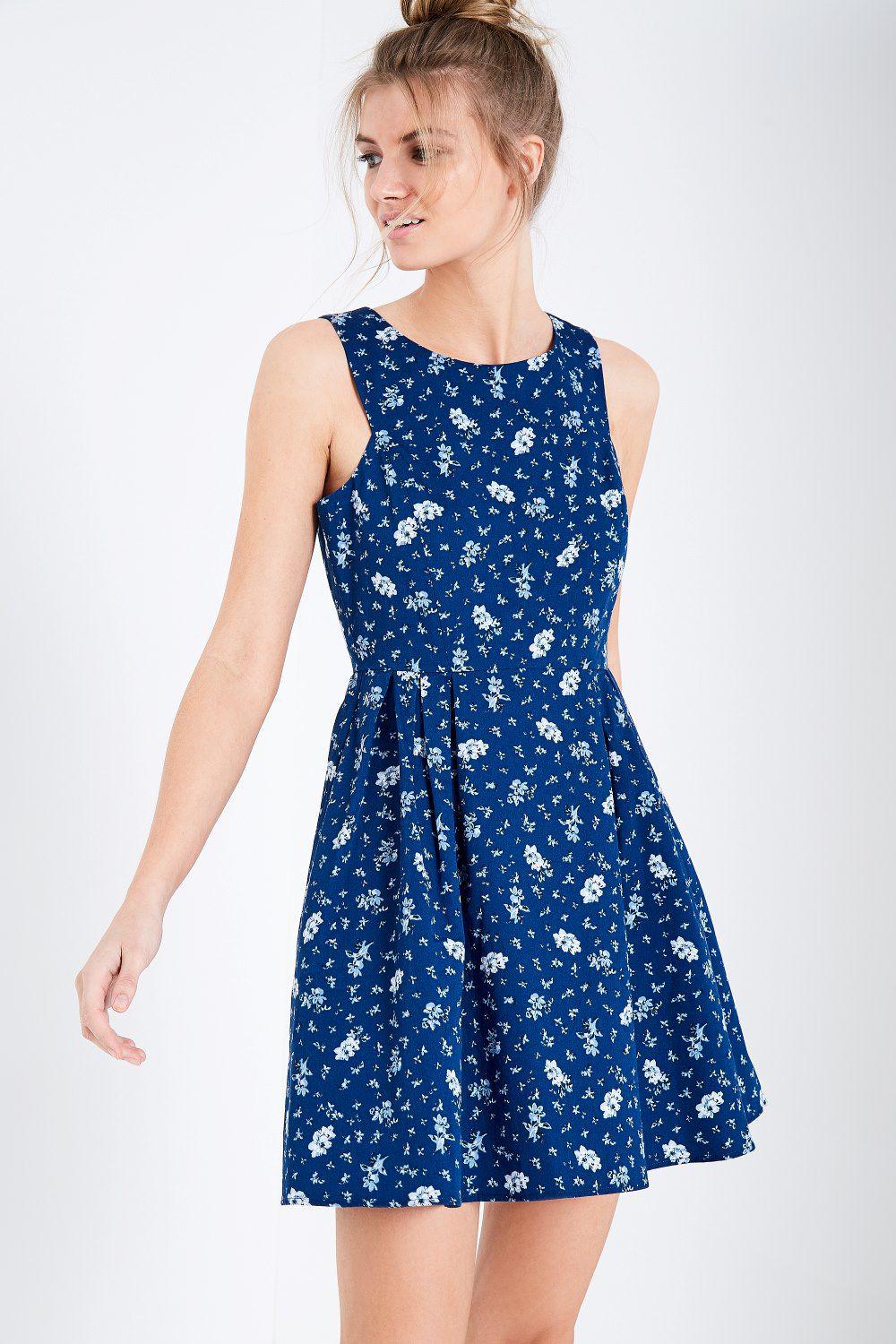 Jack wills Jasmin Floral Dress in Blue | Lyst