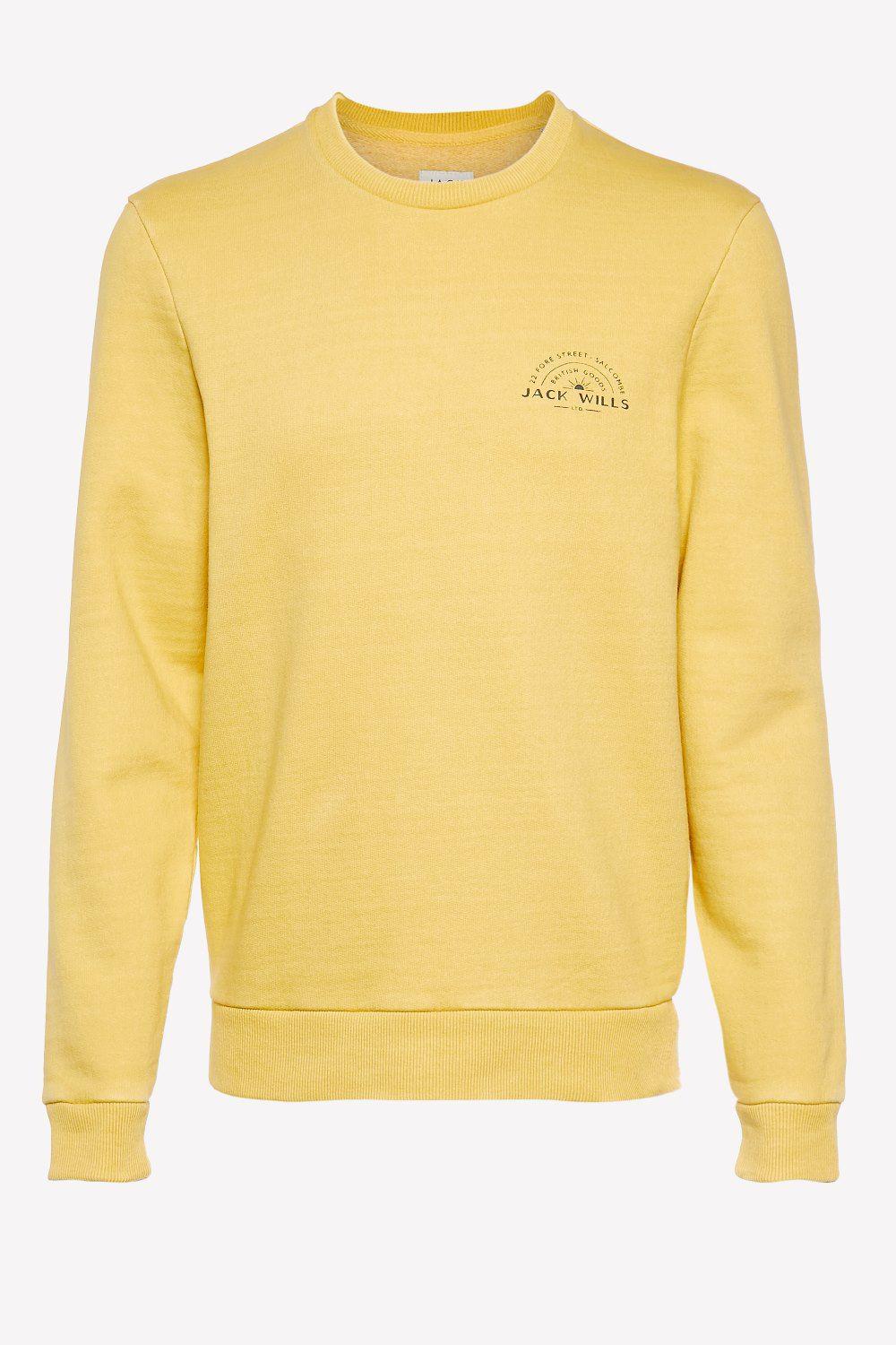 logo sweatshirt vintage Lyst Jack Sweatshirt in for Hatton   Wills Men Yellow