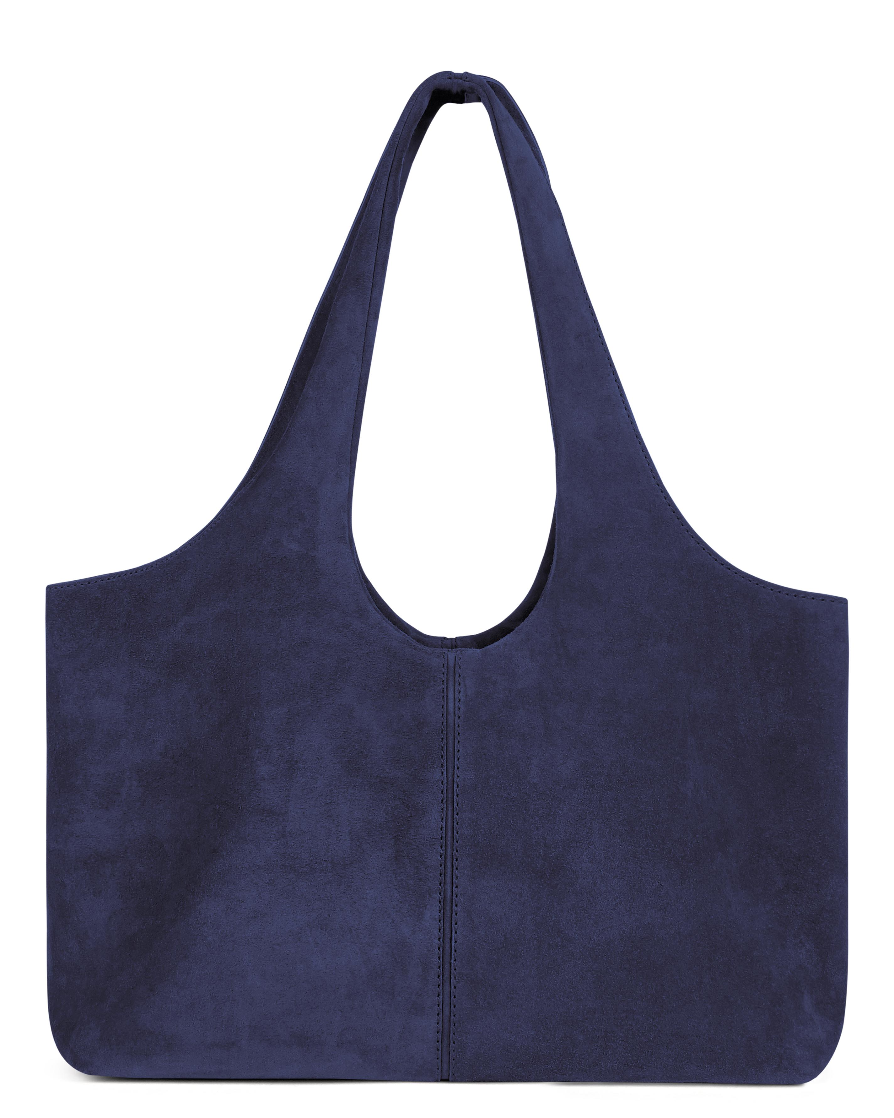 Lyst Jaeger Ida Suede Handbag In Blue