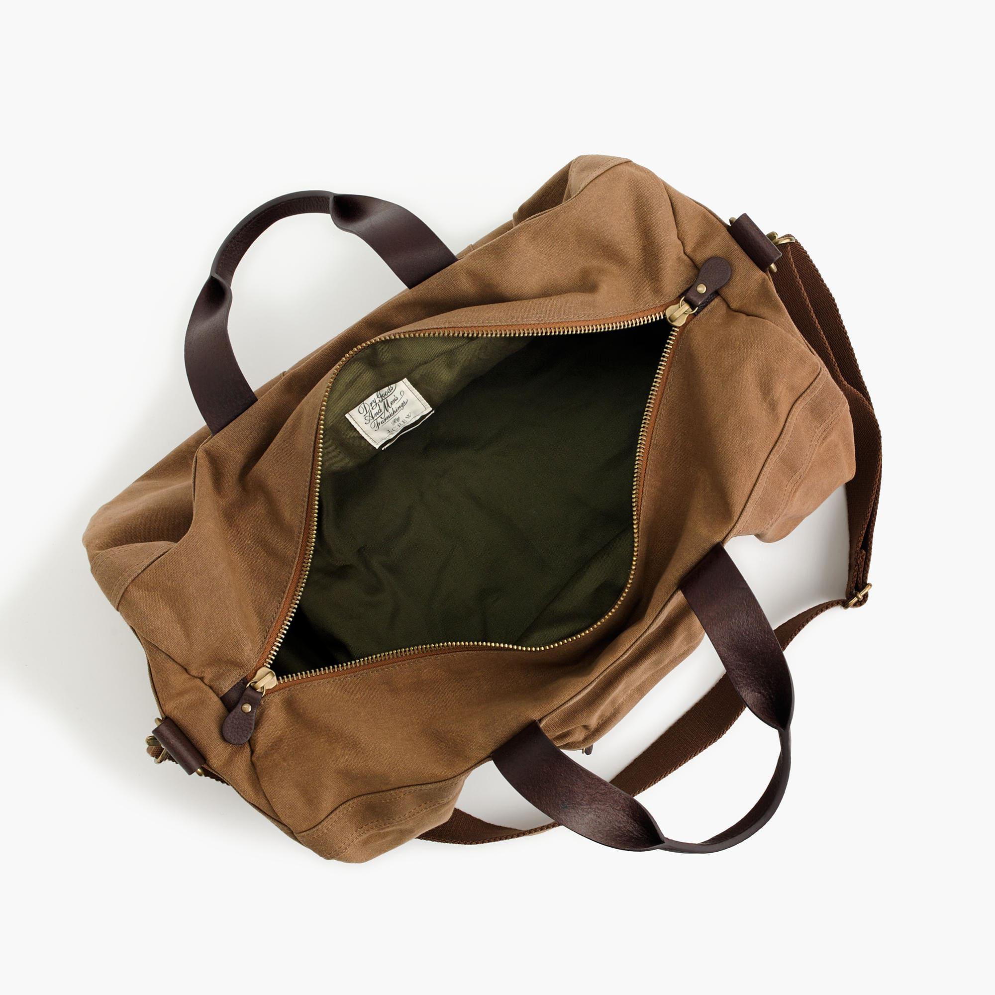 j crew mens duffle bag