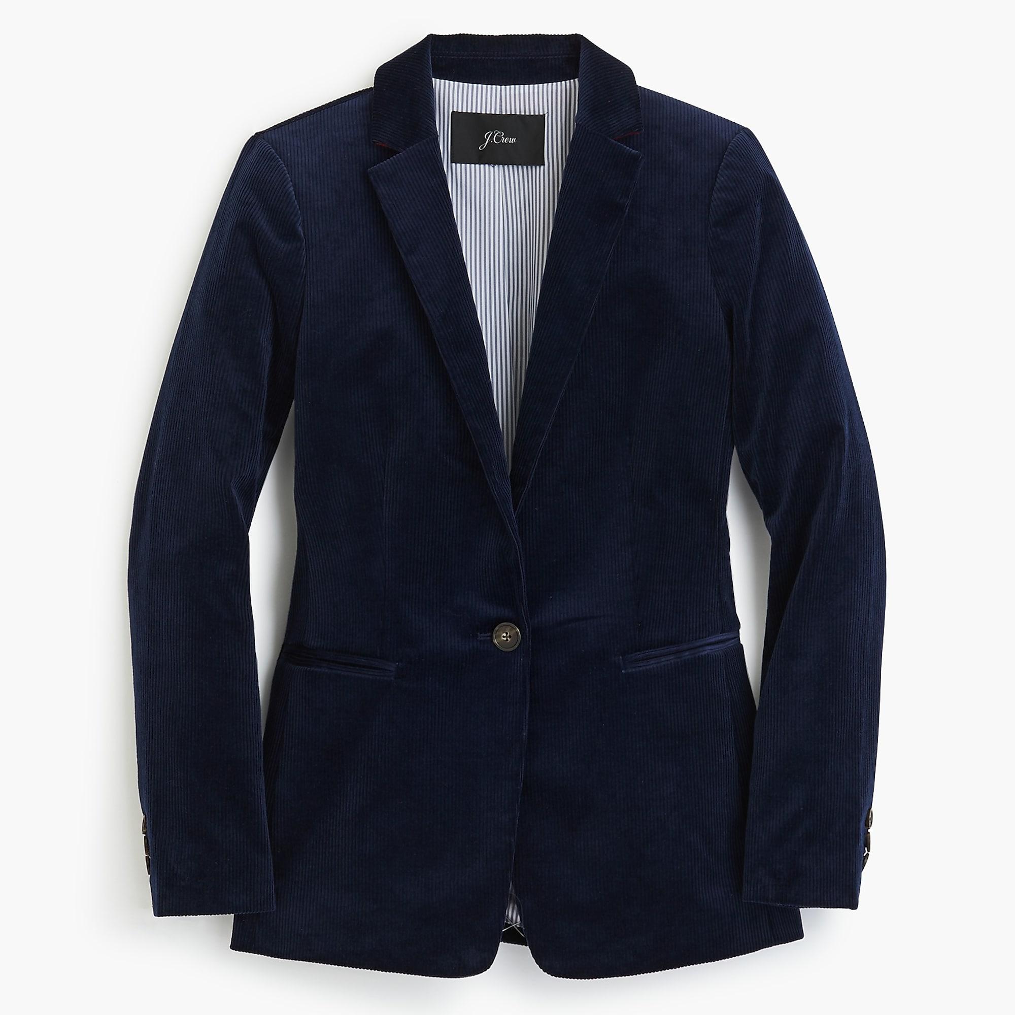 J.Crew Petite Parke Blazer In Corduroy in Navy (Blue) - Lyst