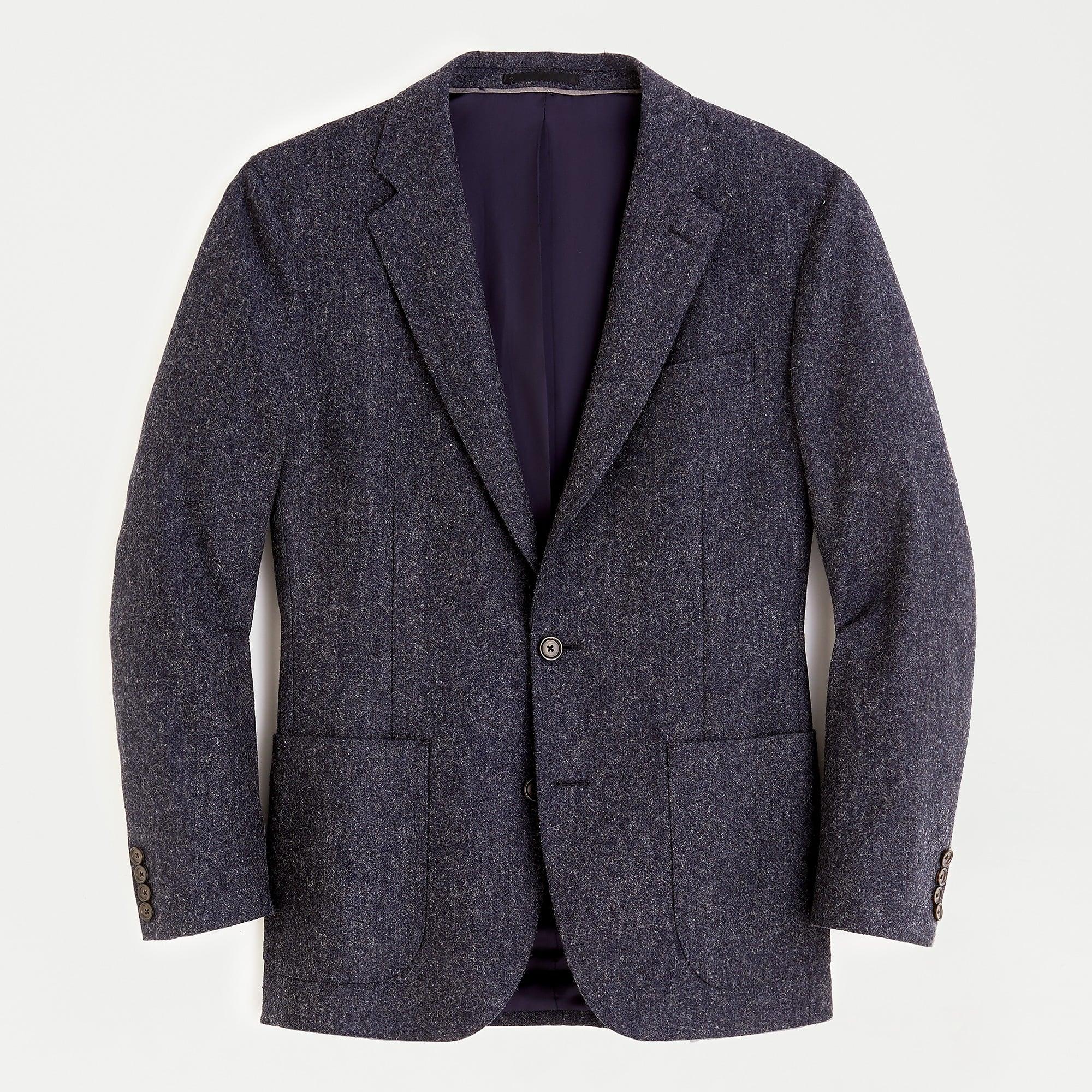 J.Crew Ludlow Slim-fit Unstructured Suit Jacket In English Wool-cotton ...