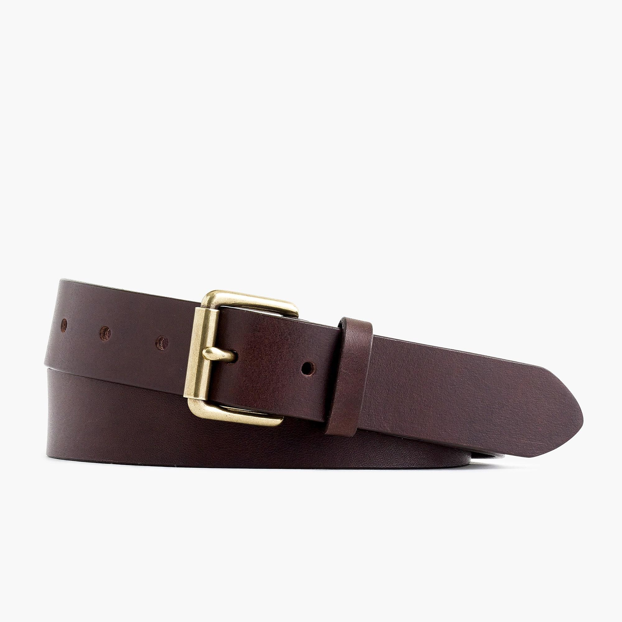 J.Crew Rollerbuckle Italian Leather Belt in Brown for Men Lyst