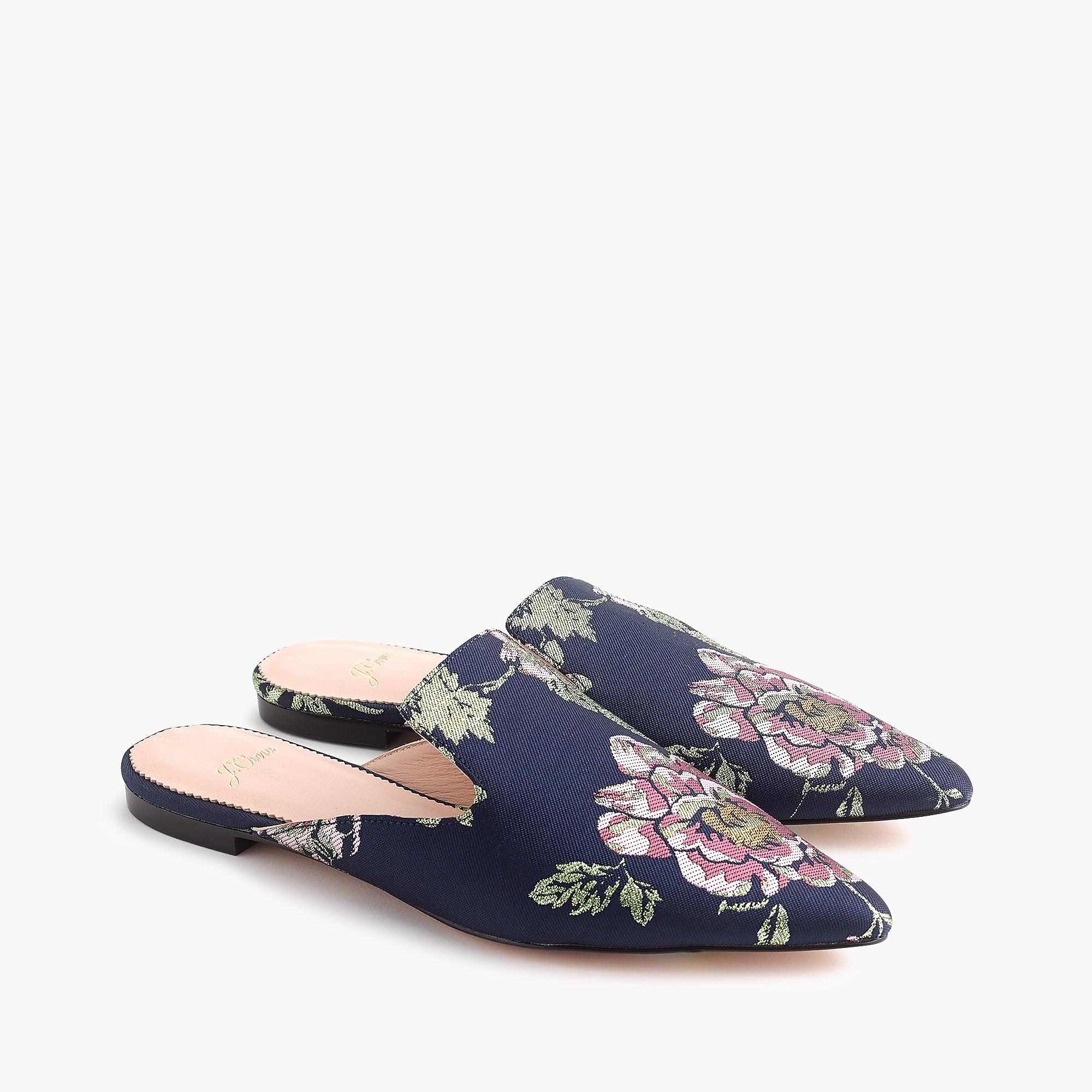 j crew pointed toe slides