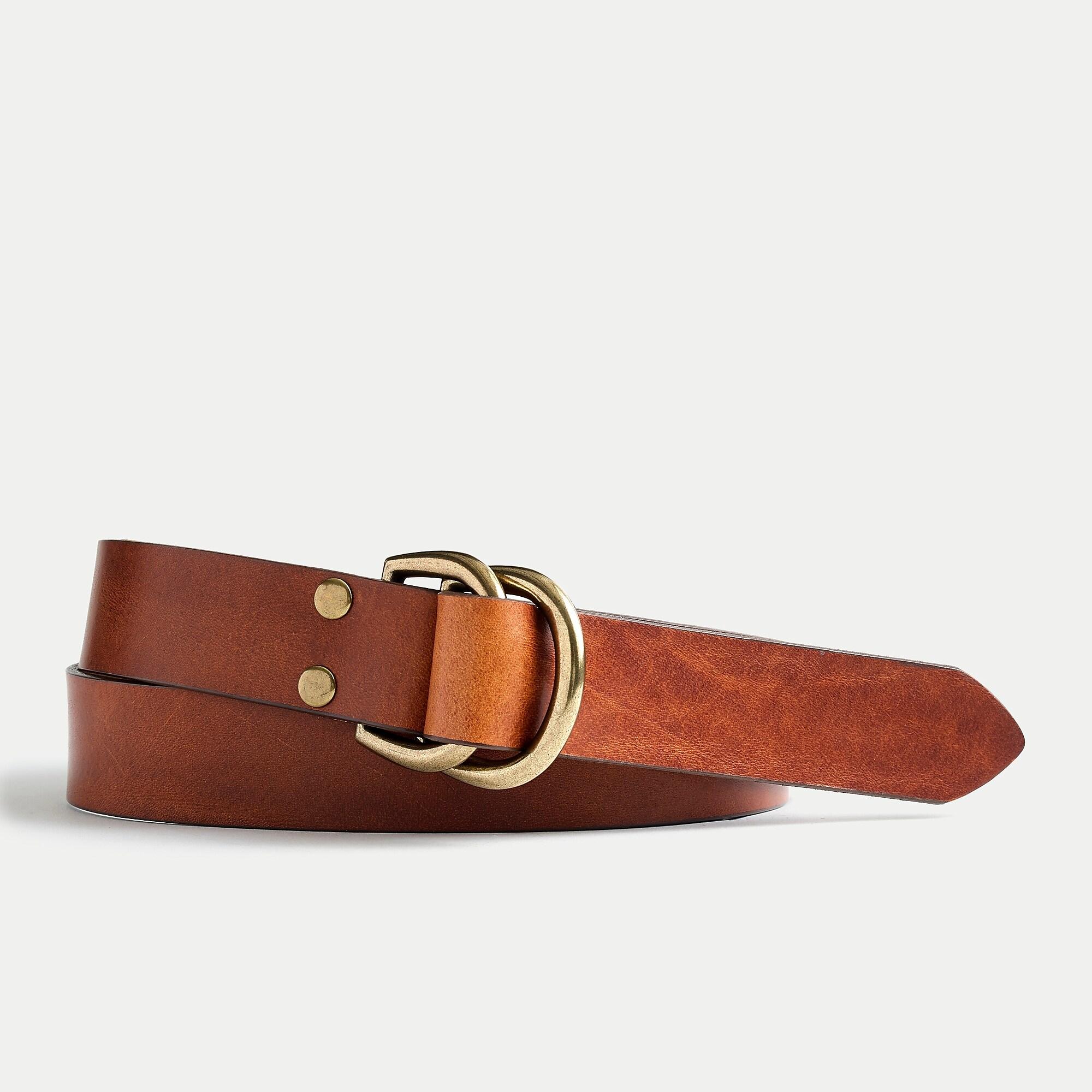 Jcrew Italian Leather D Ring Belt In Brown For Men Lyst
