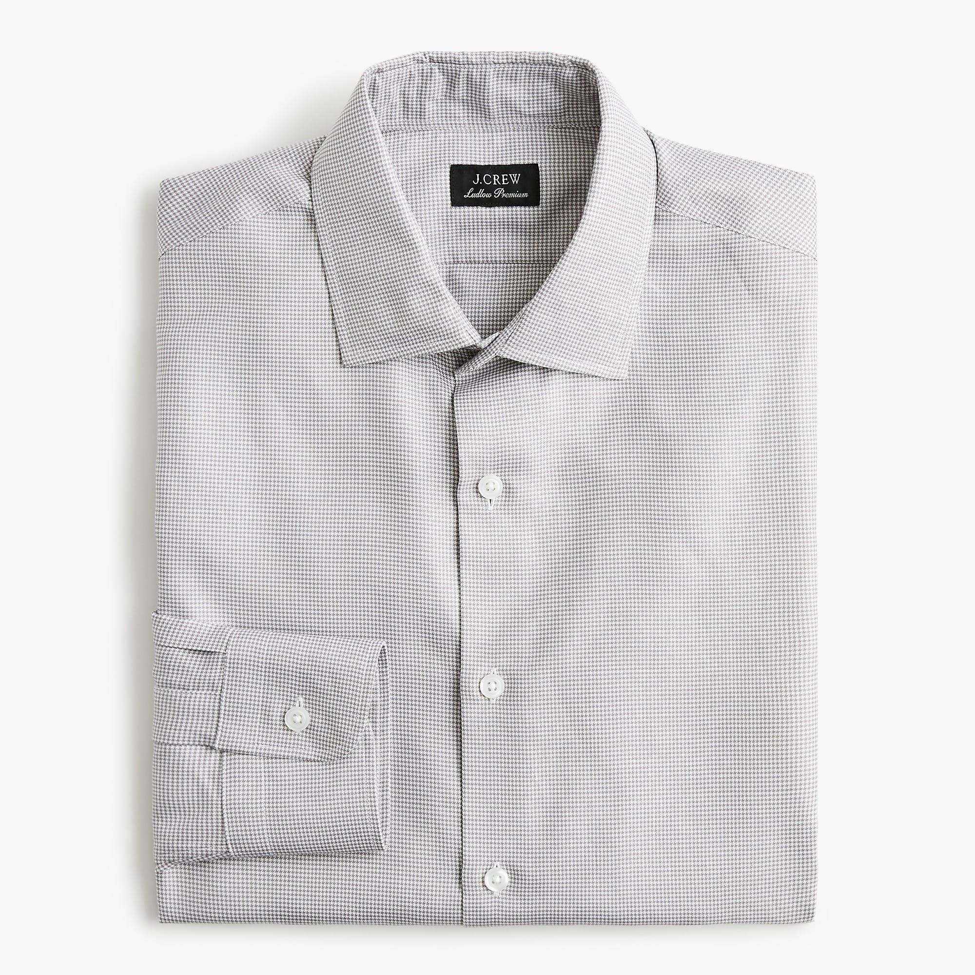 J.Crew Slim-fit Ludlow Premium Fine Cotton Dress Shirt In Houndstooth ...