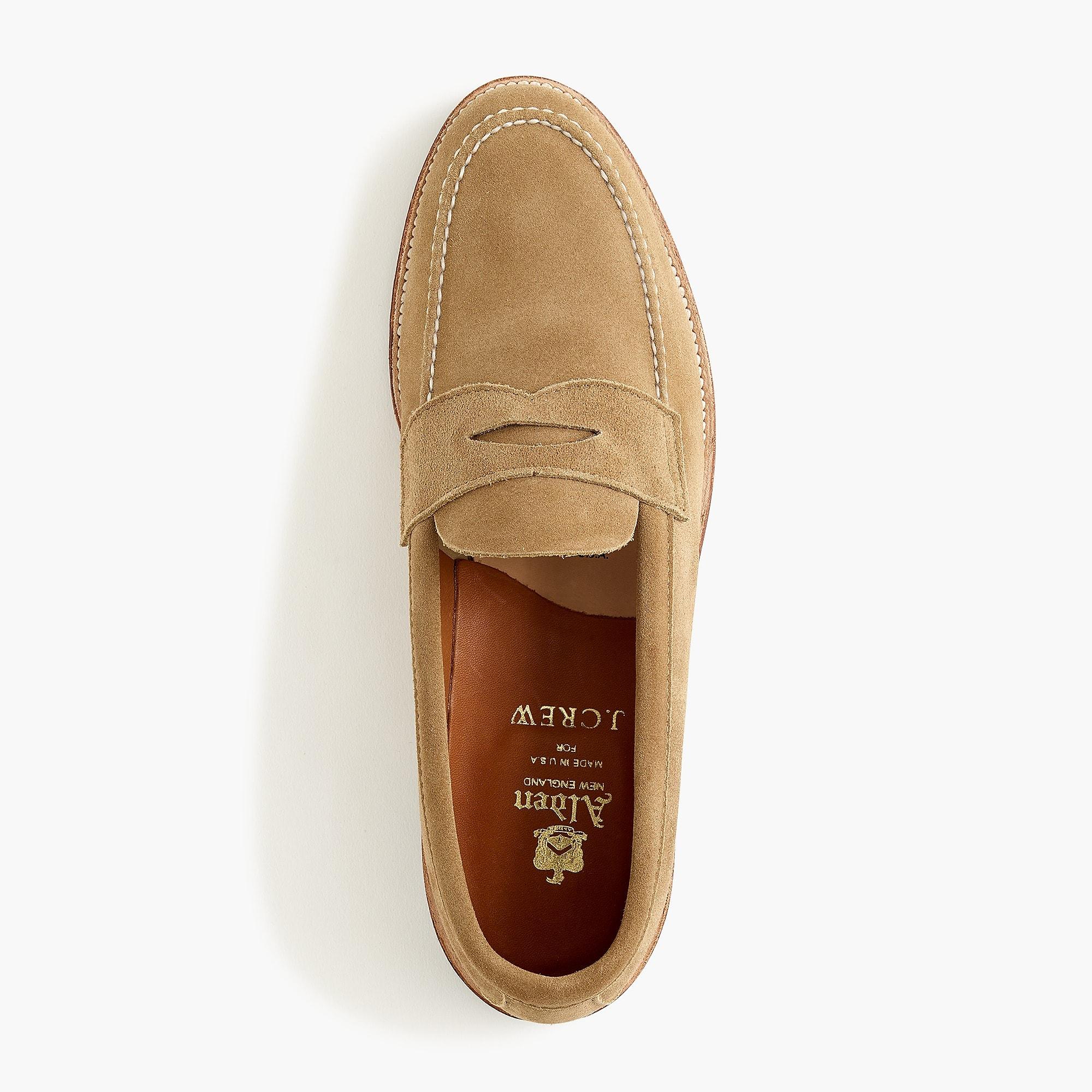 Alden Penny Loafers In Suede In Brown For Men Lyst 1144