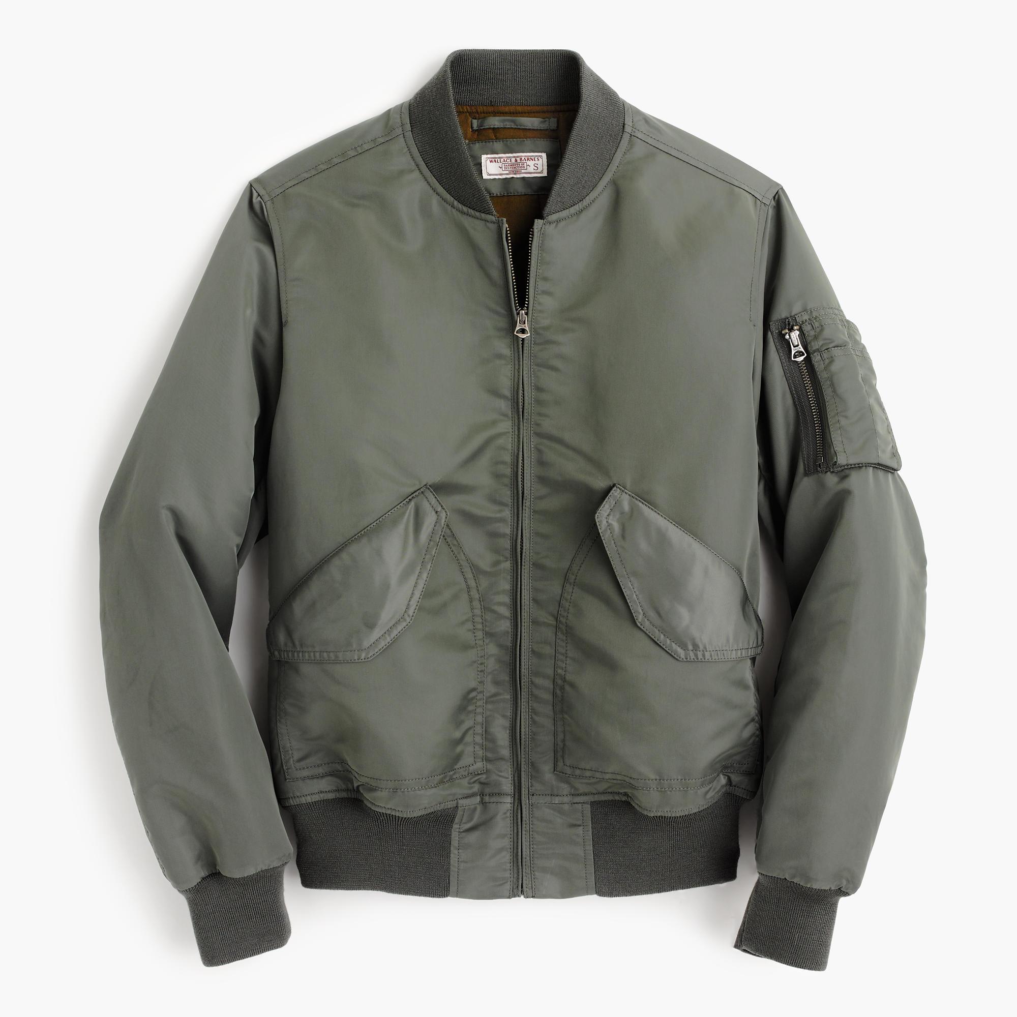 Lyst - J.Crew Wallace & Barnes Ma-1 Primaloft Bomber Jacket in Gray for Men