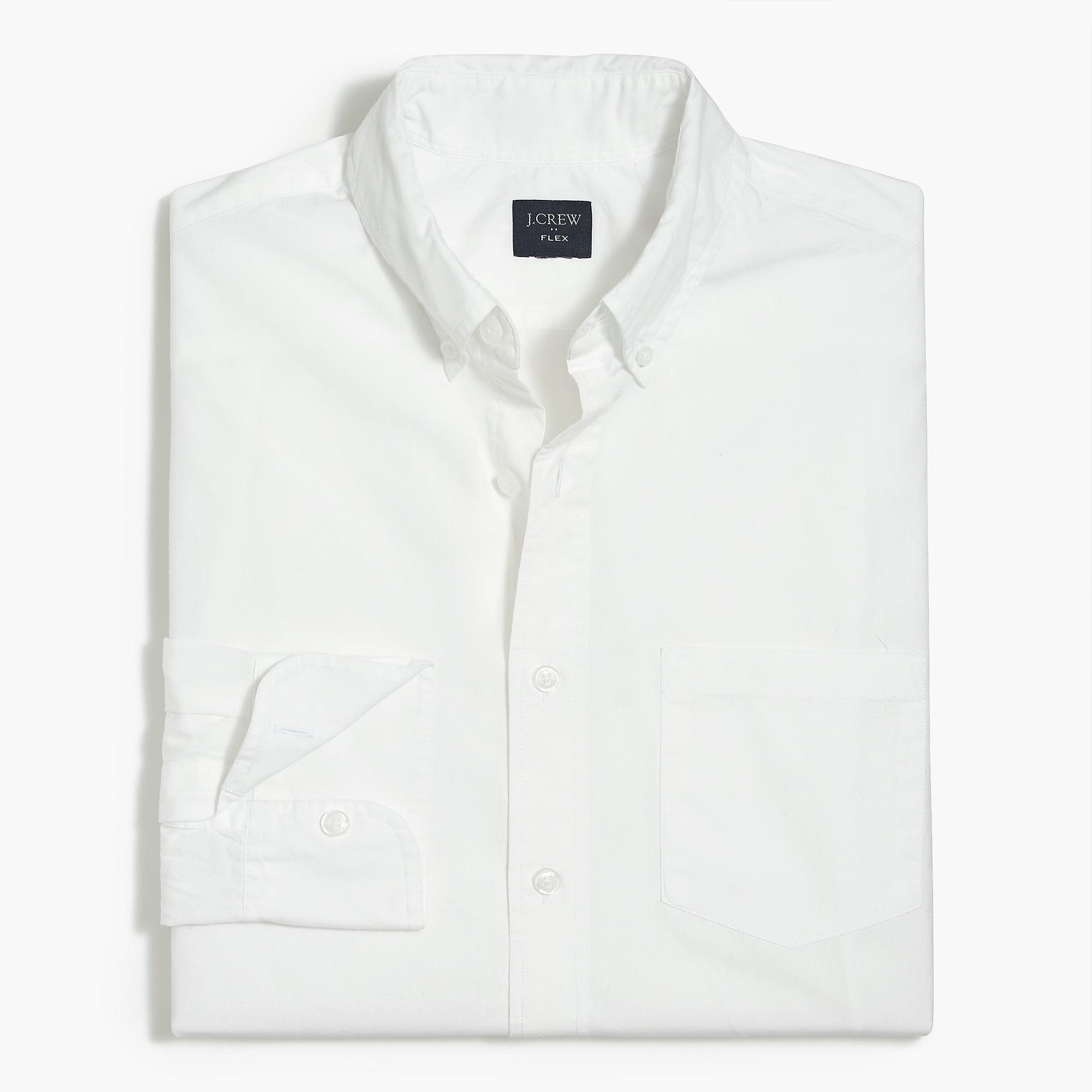 J.Crew Cotton Untucked Flex Casual Shirt in White for Men - Lyst