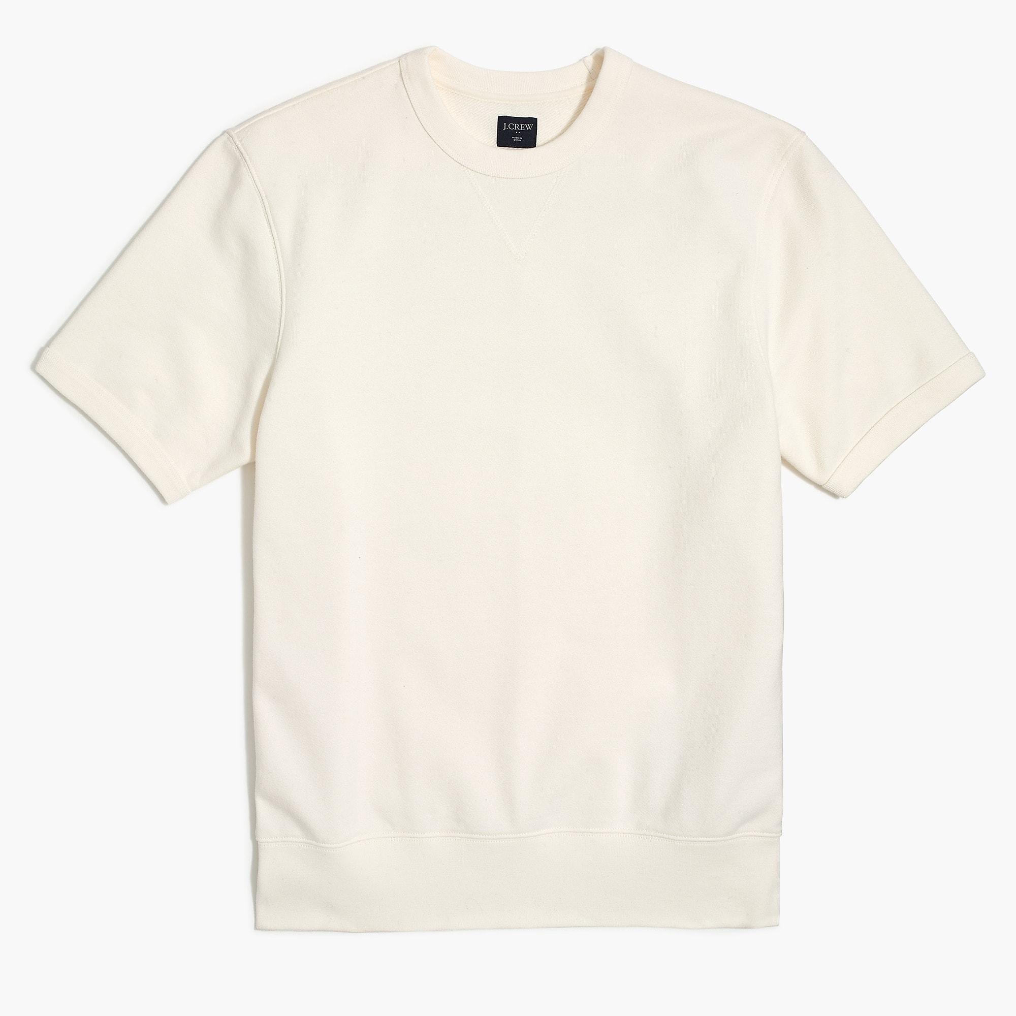 J.Crew Shortsleeve Terry Crewneck Sweatshirt in Natural for Men Lyst