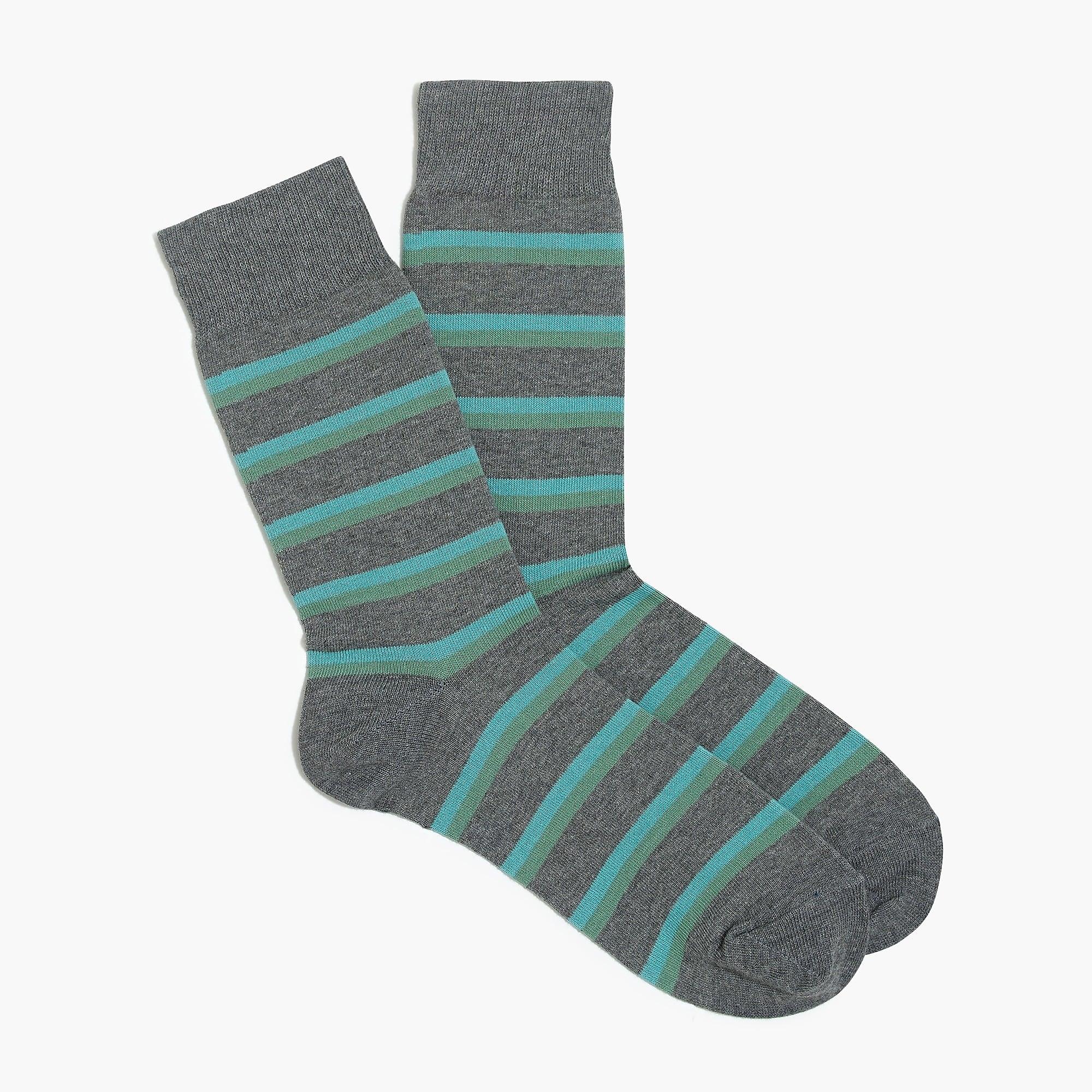 J.Crew Two-tone Striped Socks for Men - Lyst
