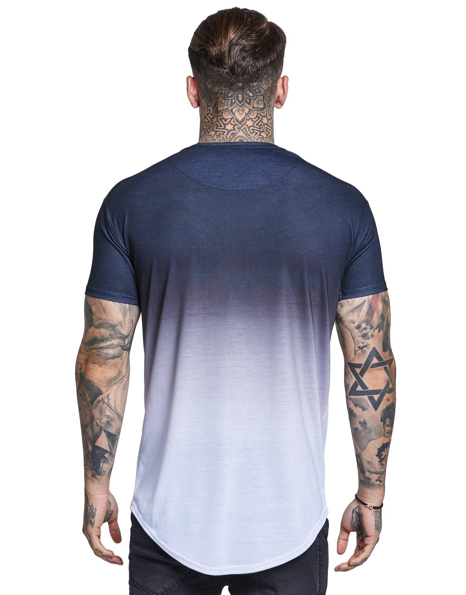 Lyst - Siksilk Watercolour Fade T-shirt in Blue for Men