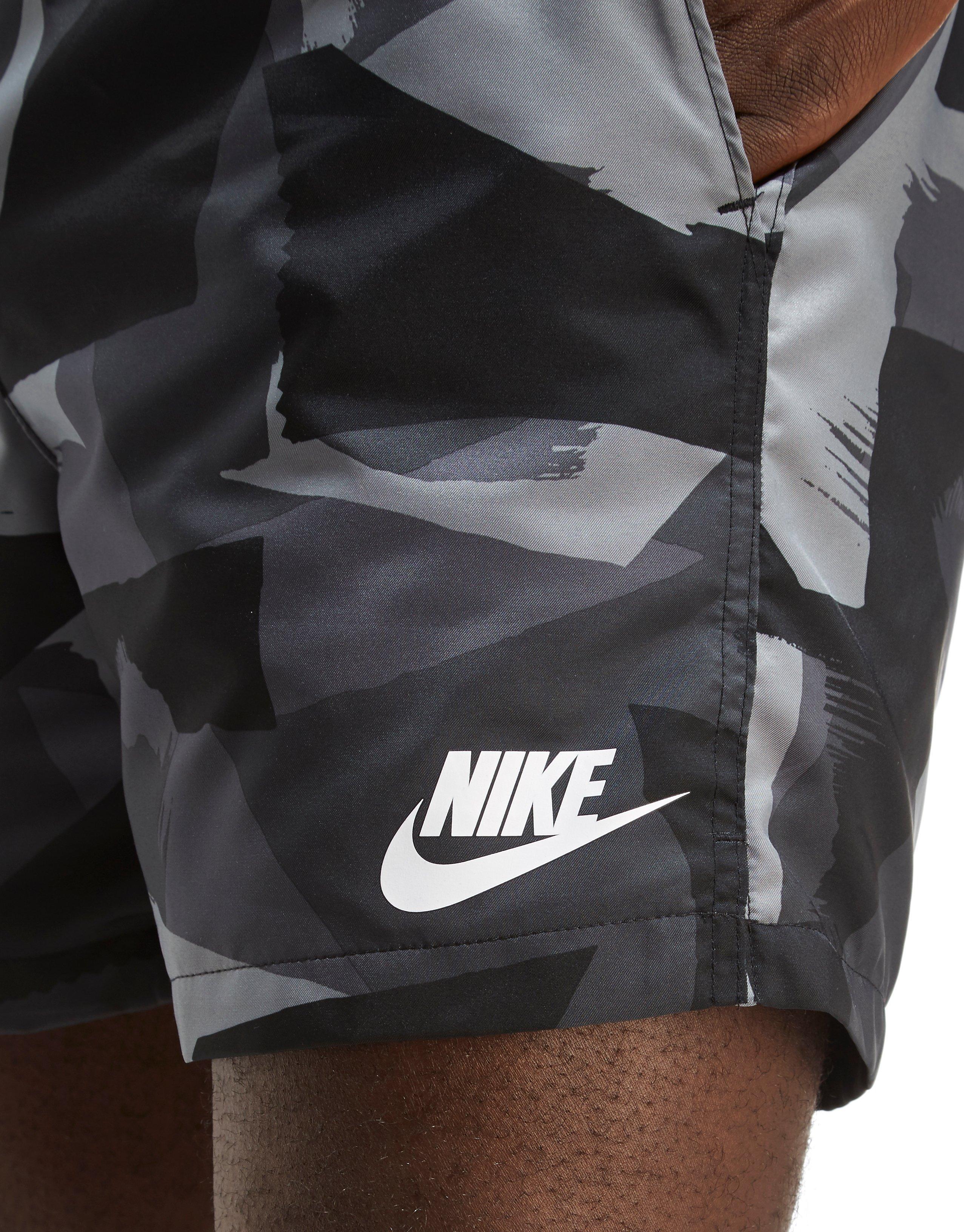 Lyst - Nike Camo Swim Shorts in Gray for Men